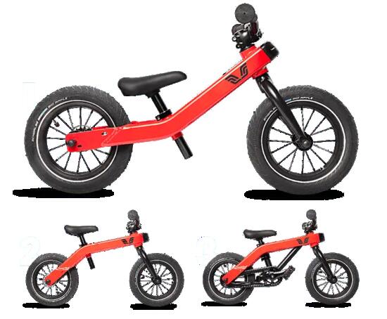Vici 3 – in – 1 Convertible Loopfiets, Rood