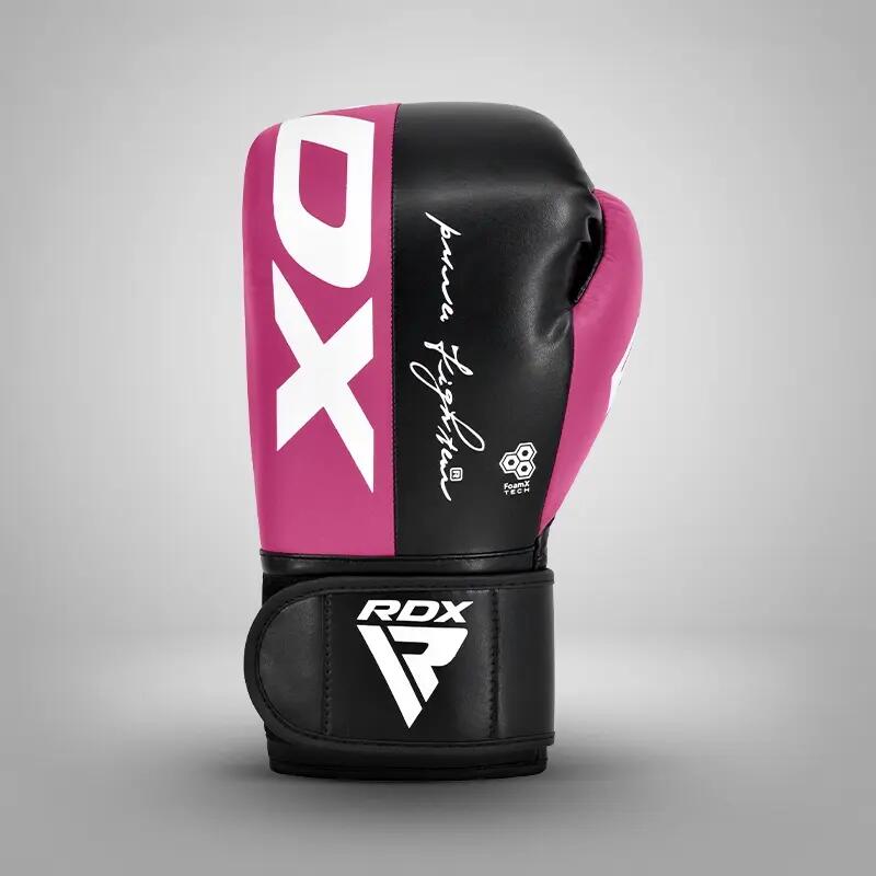 Gants de boxe Rex F4 – Rose/Noir – 12oz 5/8