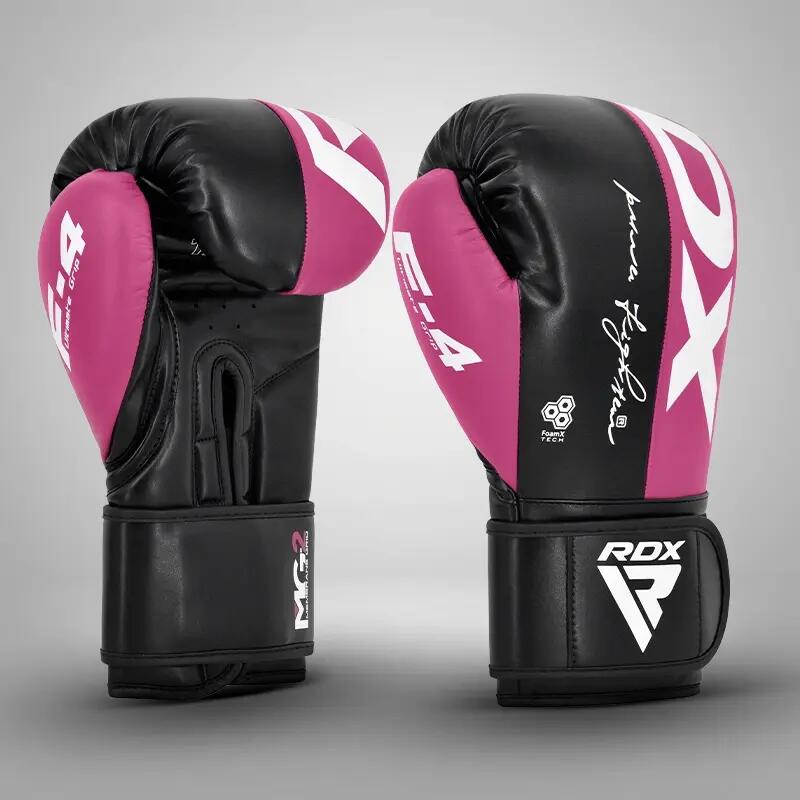 Gants de boxe Rex F4 – Rose/Noir – 12oz 2/8