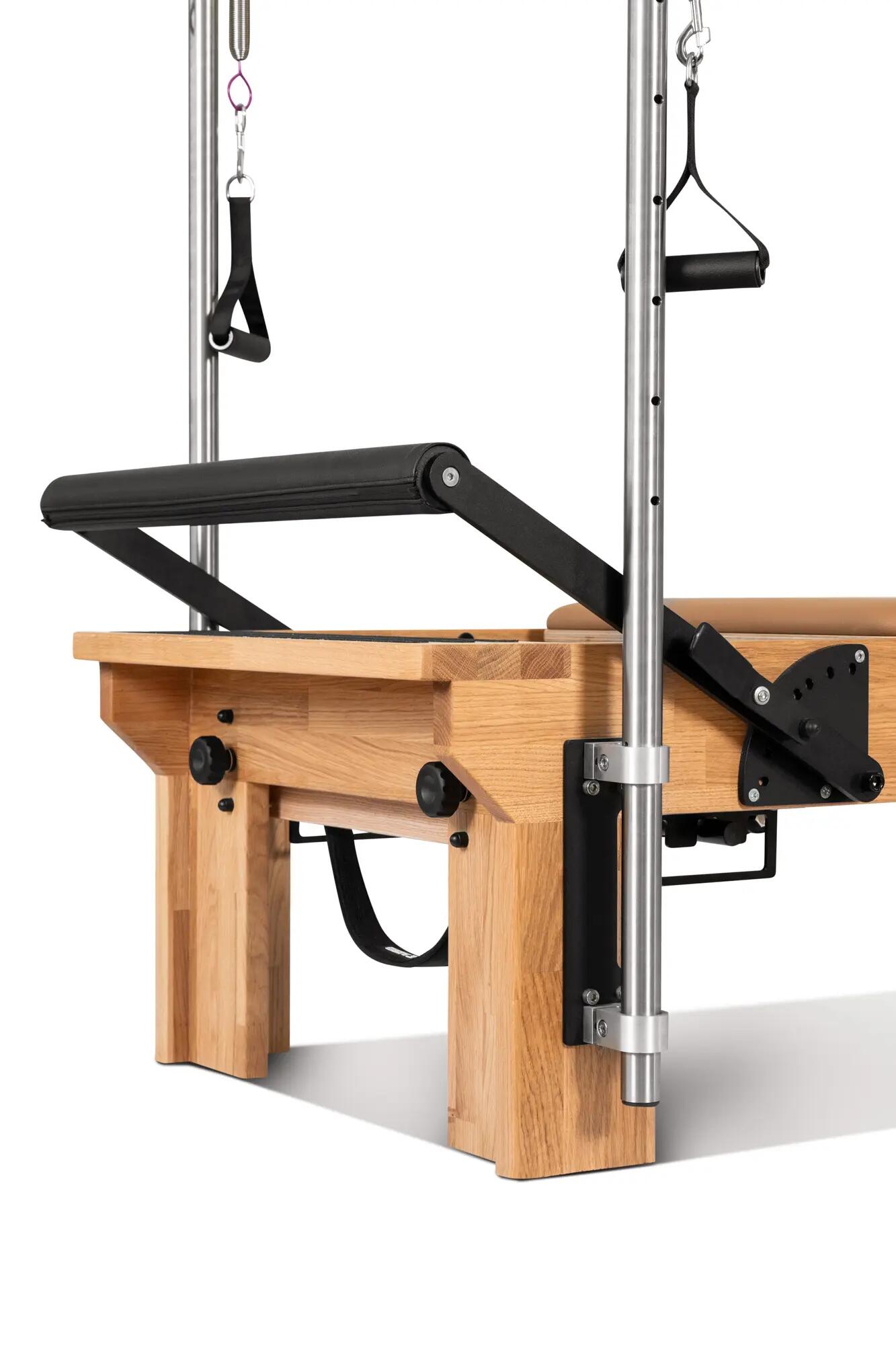 Pilates Reformer Cadillac de Infinity Pilates Madera de Roble Beige 4/8