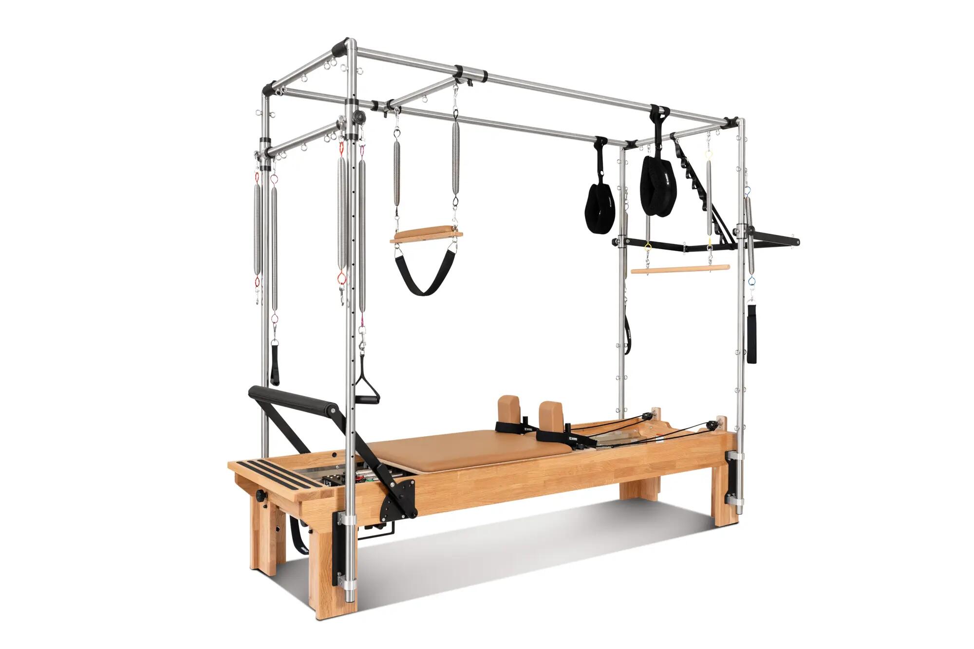 Pilates Reformer Cadillac de Infinity Pilates Madera de Roble Beige 2/8