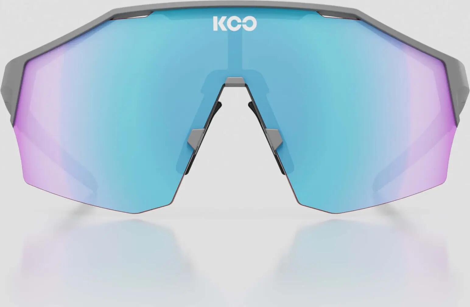 Lunettes Koo Alibi Grey Matt/Turquoise Mirror 3/4