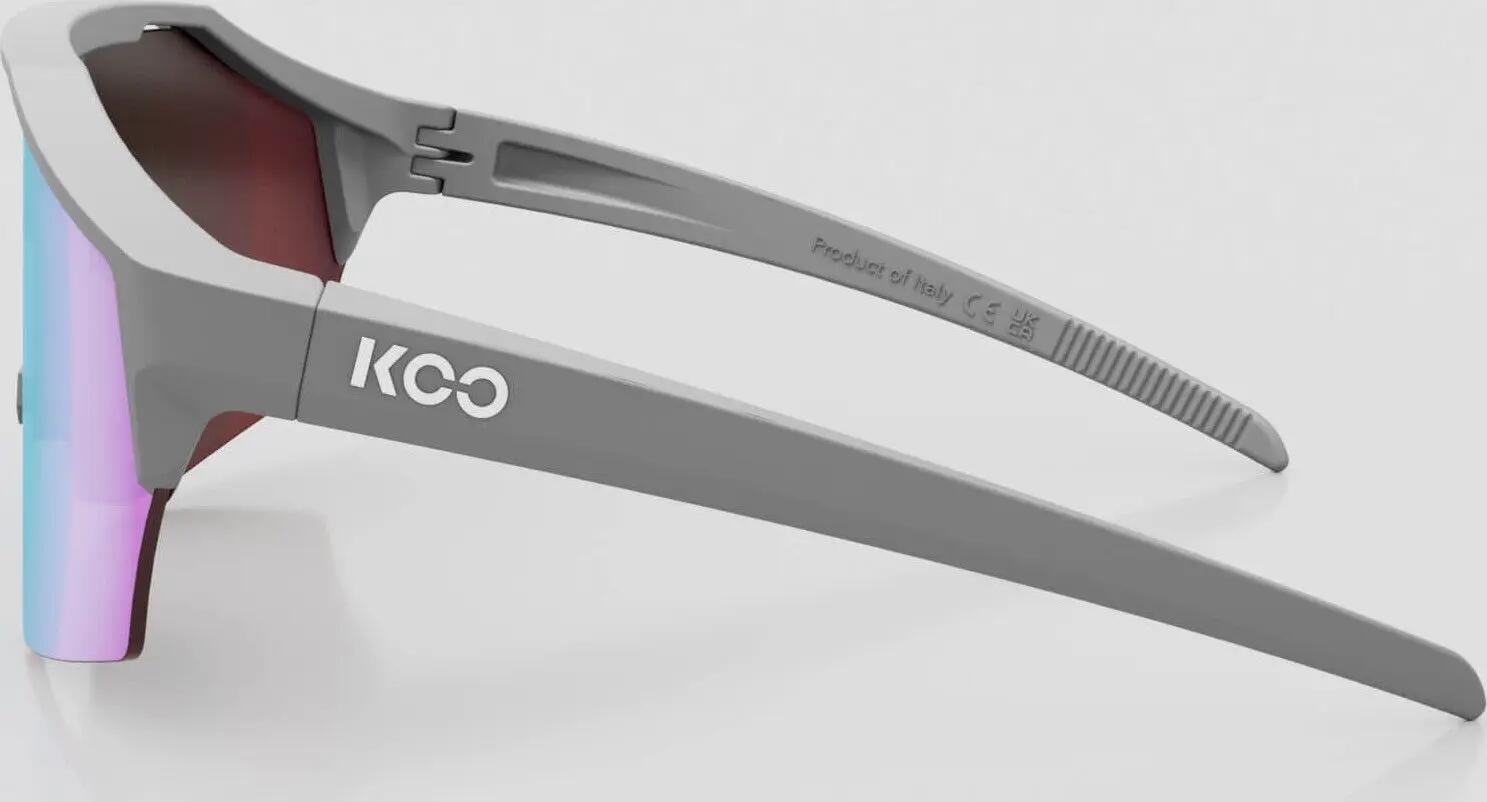 Lunettes Koo Alibi Grey Matt/Turquoise Mirror 2/4