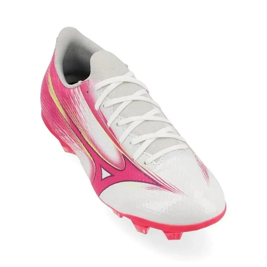 Chaussures de football Mizuno Alpha III Sélection FG Enfant Blanc/Violet Fuchsia 3/7