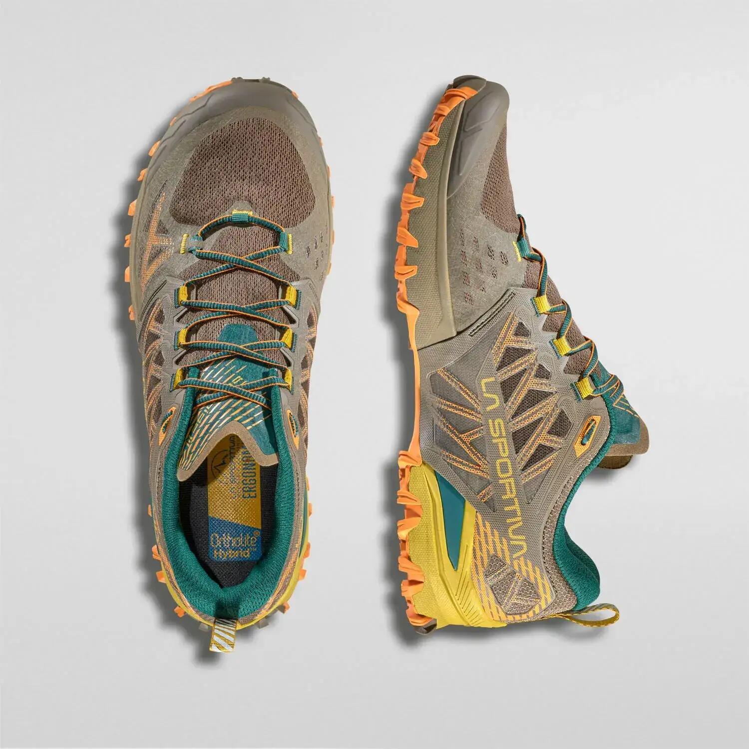 Chaussures de trail La Sportiva Bushido III GORE-TEX Marron avec Orange et Vert 4/5