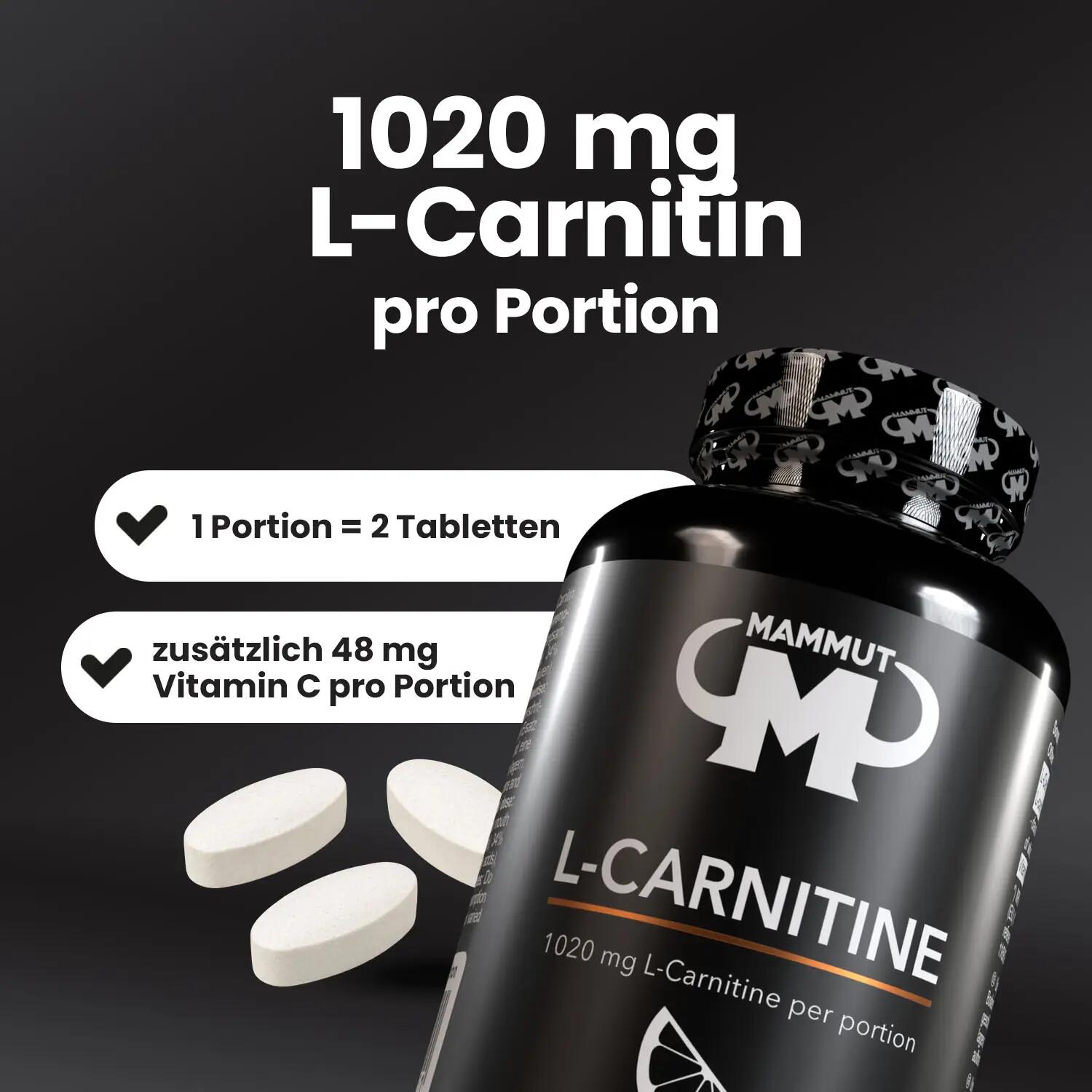 Mammut L-Carnitine Tabs (80) Citrus - Régime et gestion du poids - L-Carnitine 4/4