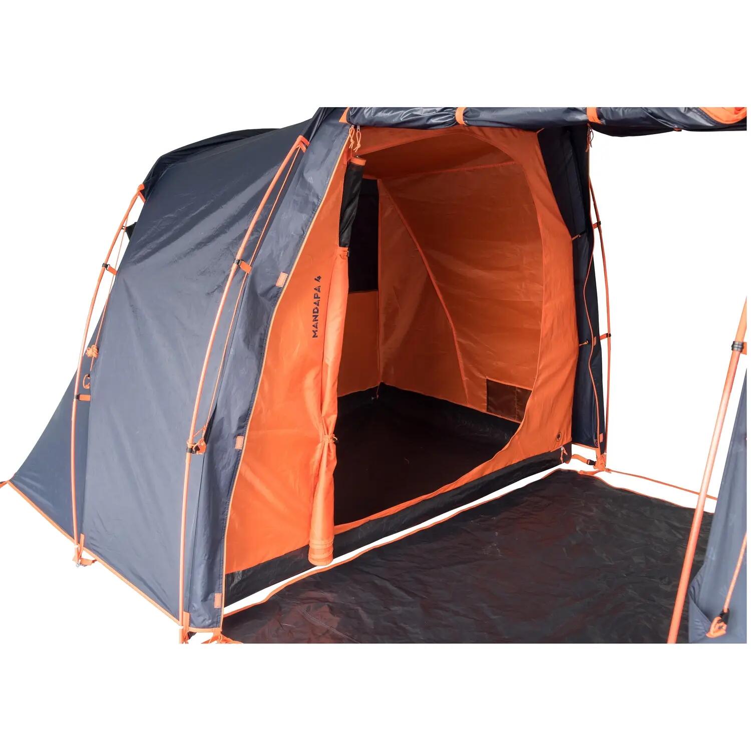 Tenda a tunnel Vis-à-Vis per 4 persone campeggio Mandapa 7/11