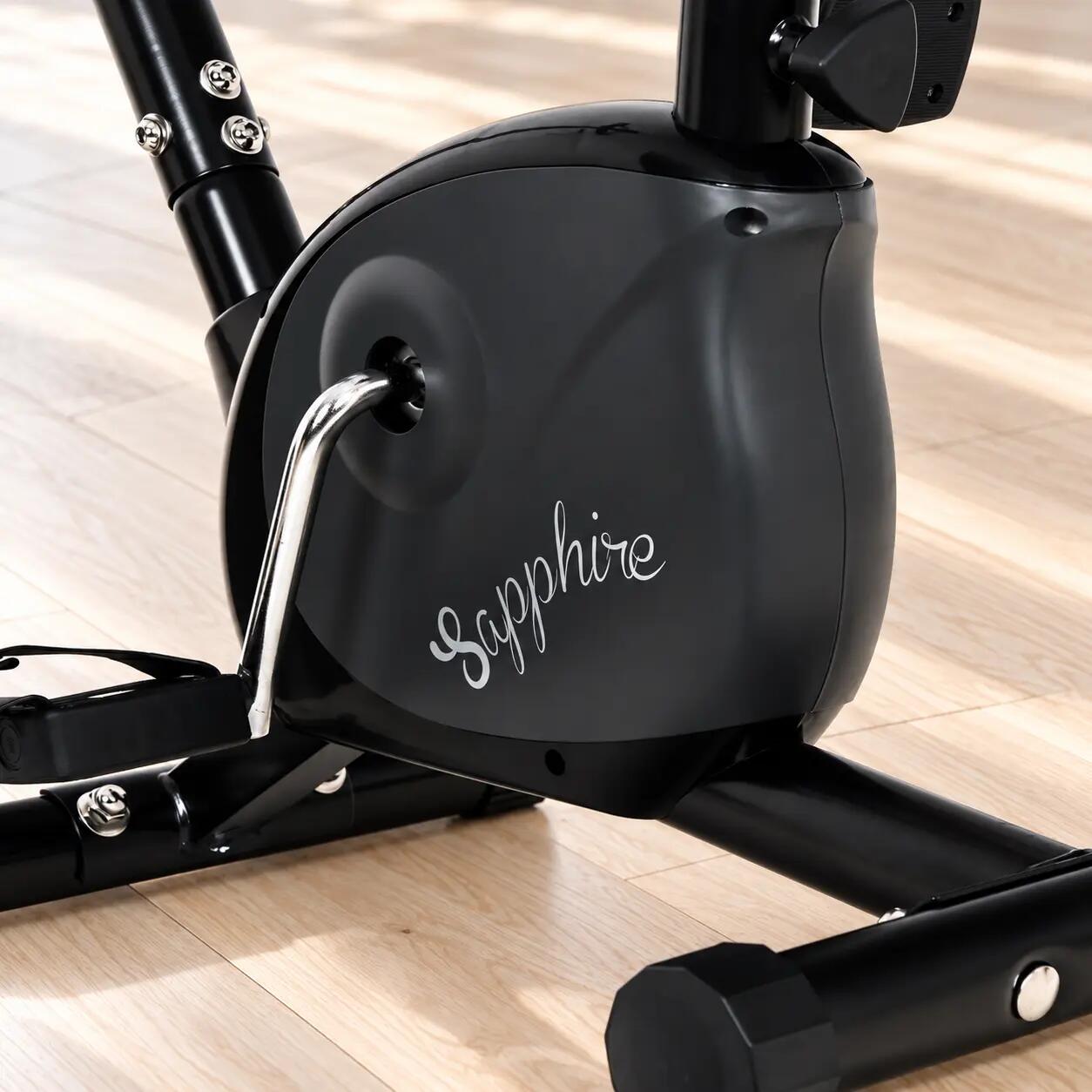 Rower treningowy stacjonarny Sapphire Vintage pionowy pomiar pulsu 7/9