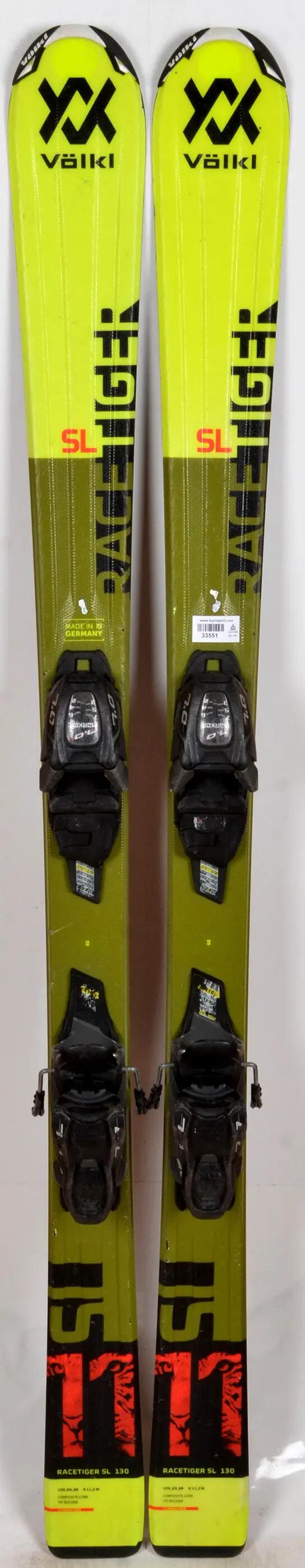 RECONDITIONNE - Skis junior Völkl RACETIGER JR SL MOTION yellow - BON 2/4