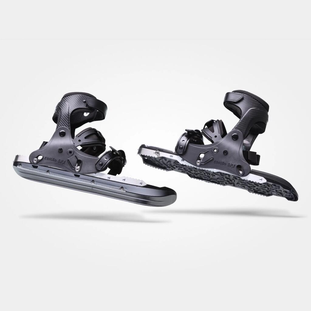 2-in-1 Combination of Snowshoes, Mini Skis and Ice Spikes