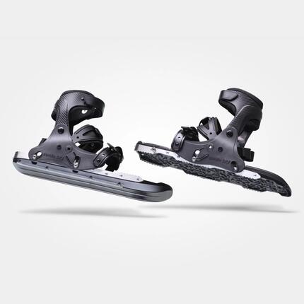 2en1 Combinaison de Raquettes, Mini-Skis et Ice Spikes