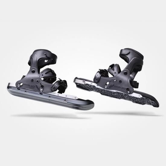 2en1 Combinaison de Raquettes, Mini-Skis et Ice Spikes