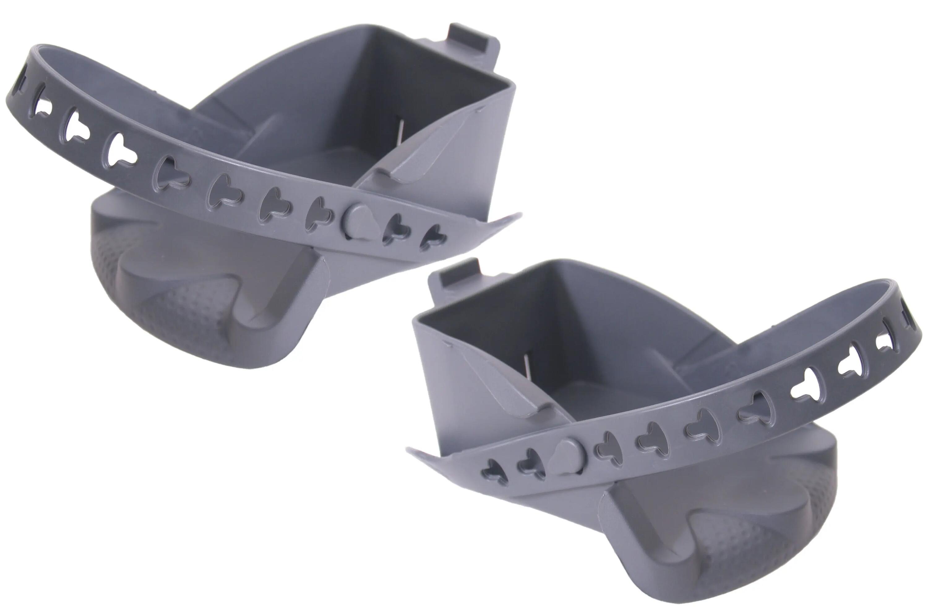Conjunto de reposapiés Polisport Bilby Junior con correas - Gris Oscuro 2/2