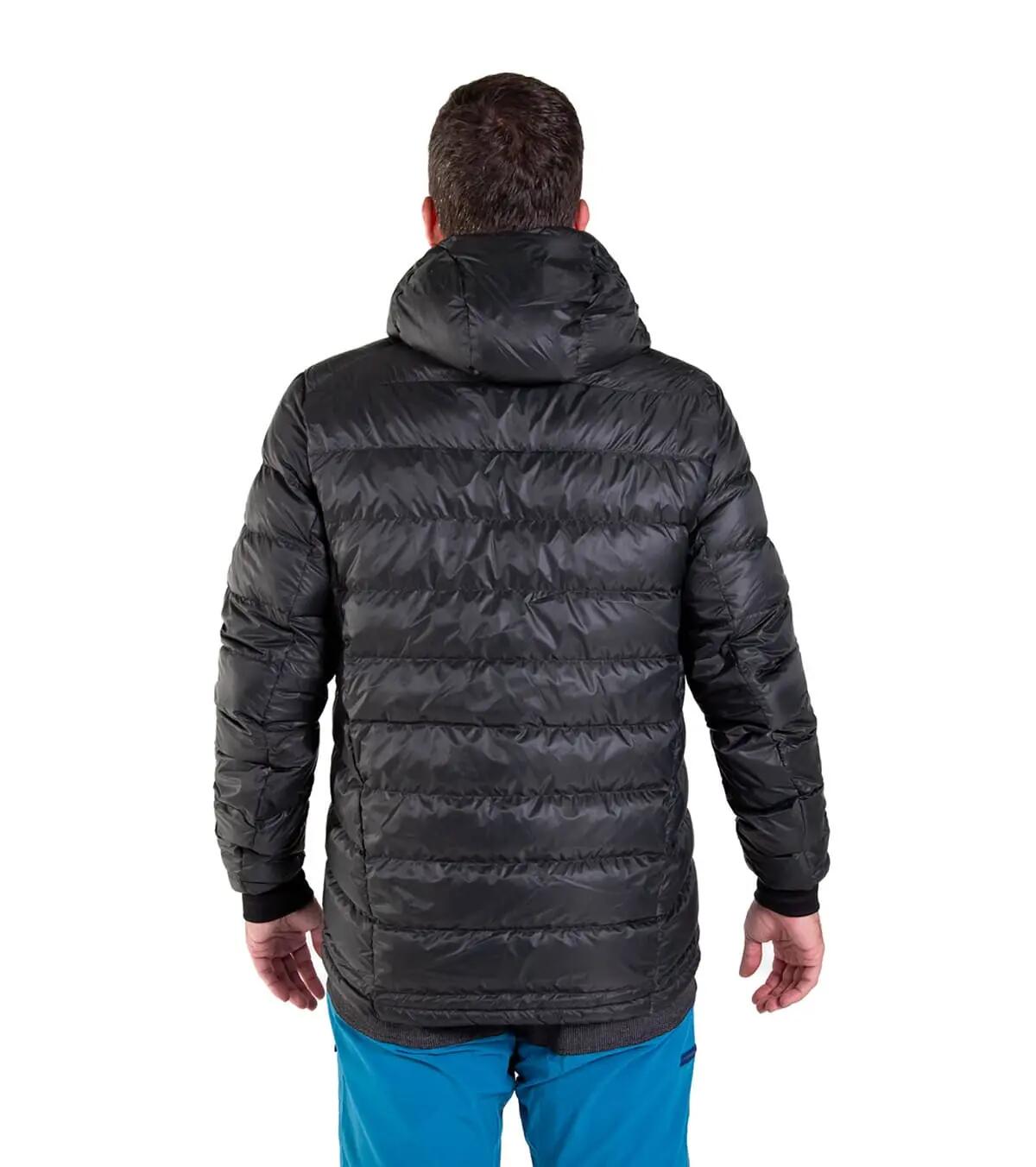 Casaco De Penas Khumbu Lite Trekking Homem Térmica Preto 5/5