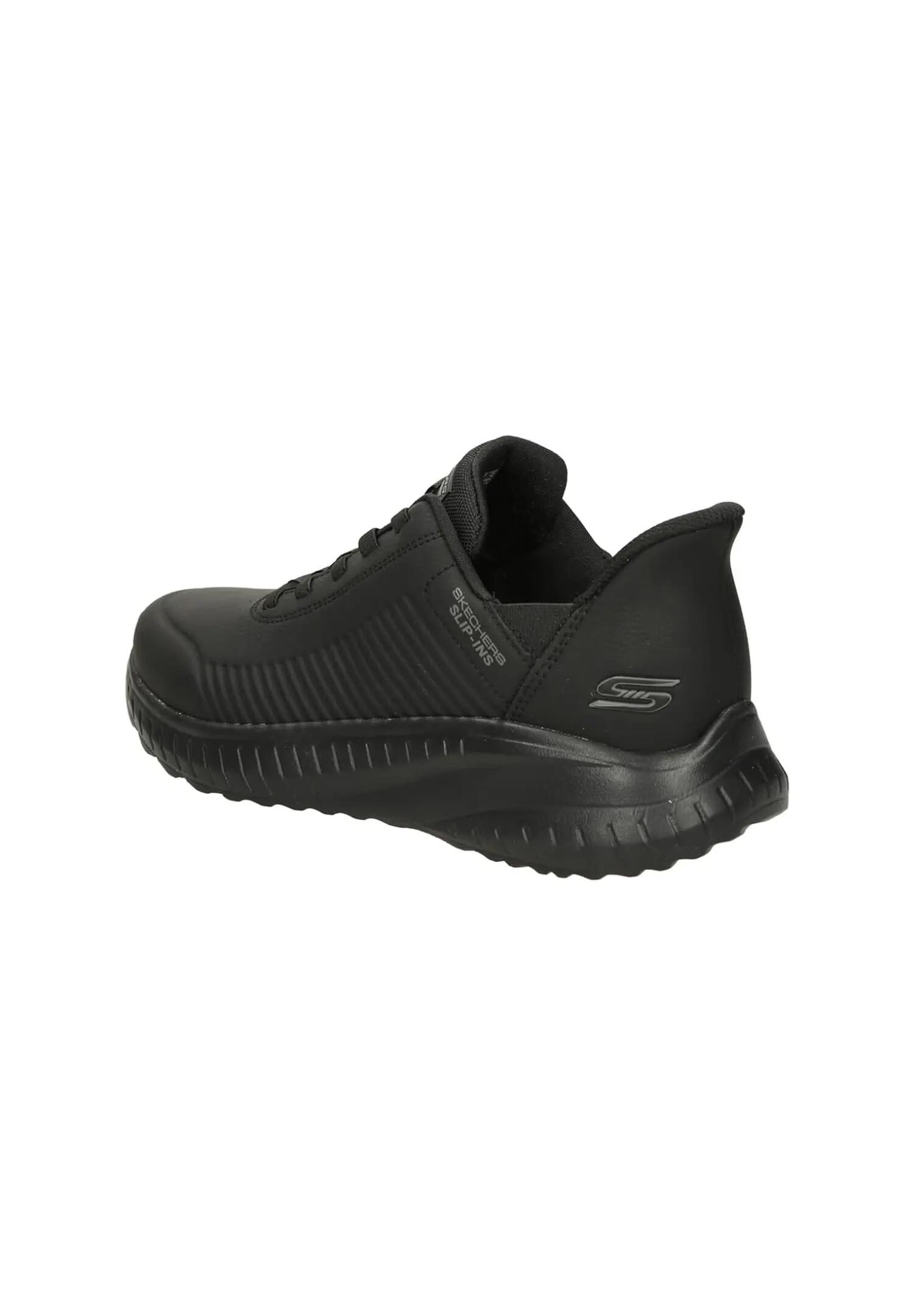 Skechers Herren BOBS Sport Squad Chaos Slip Ins Trainingsschuhe Schwarz 2/6