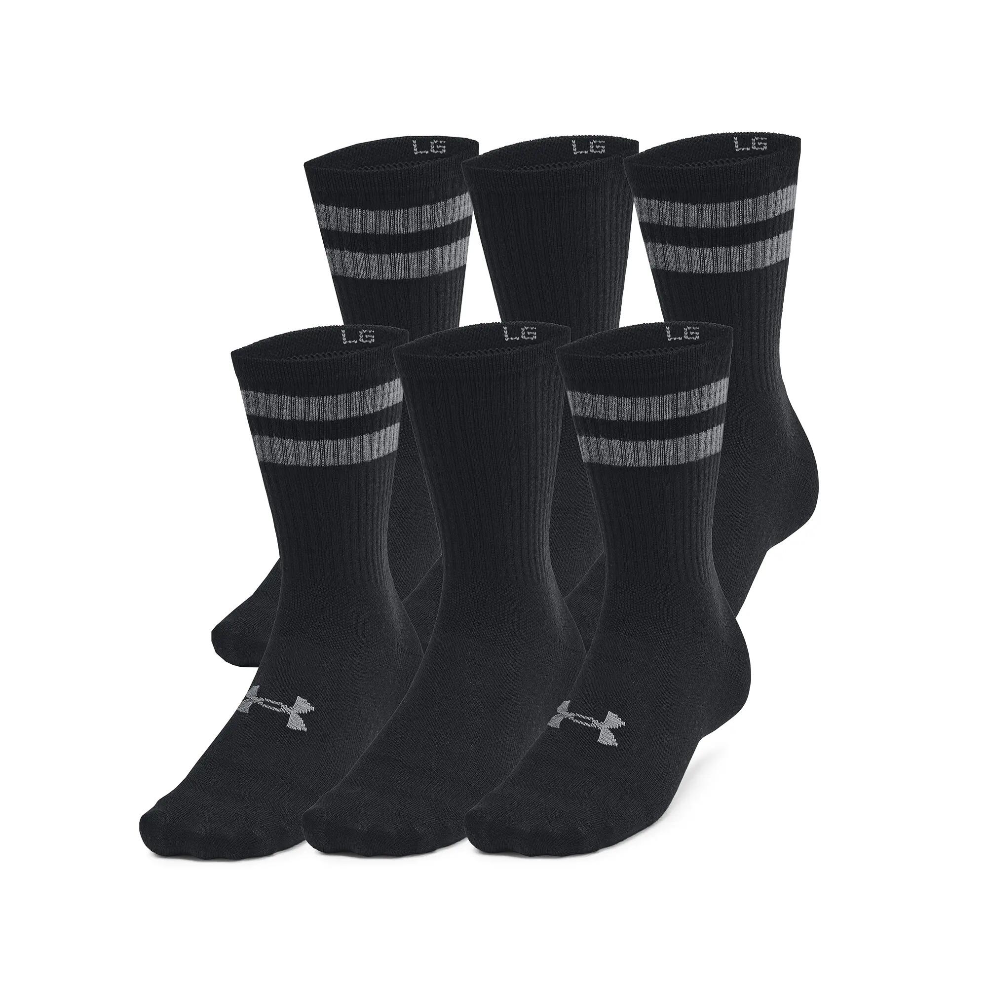 6 Paar Under Armour Essential Crew Sport Socken Unisex 4/4
