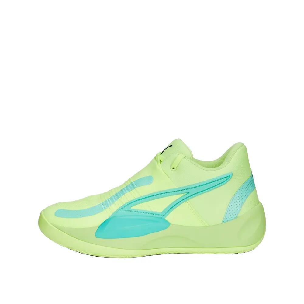 PUMA Rise Nitro Basketball Shoes Yellow/Lime Green