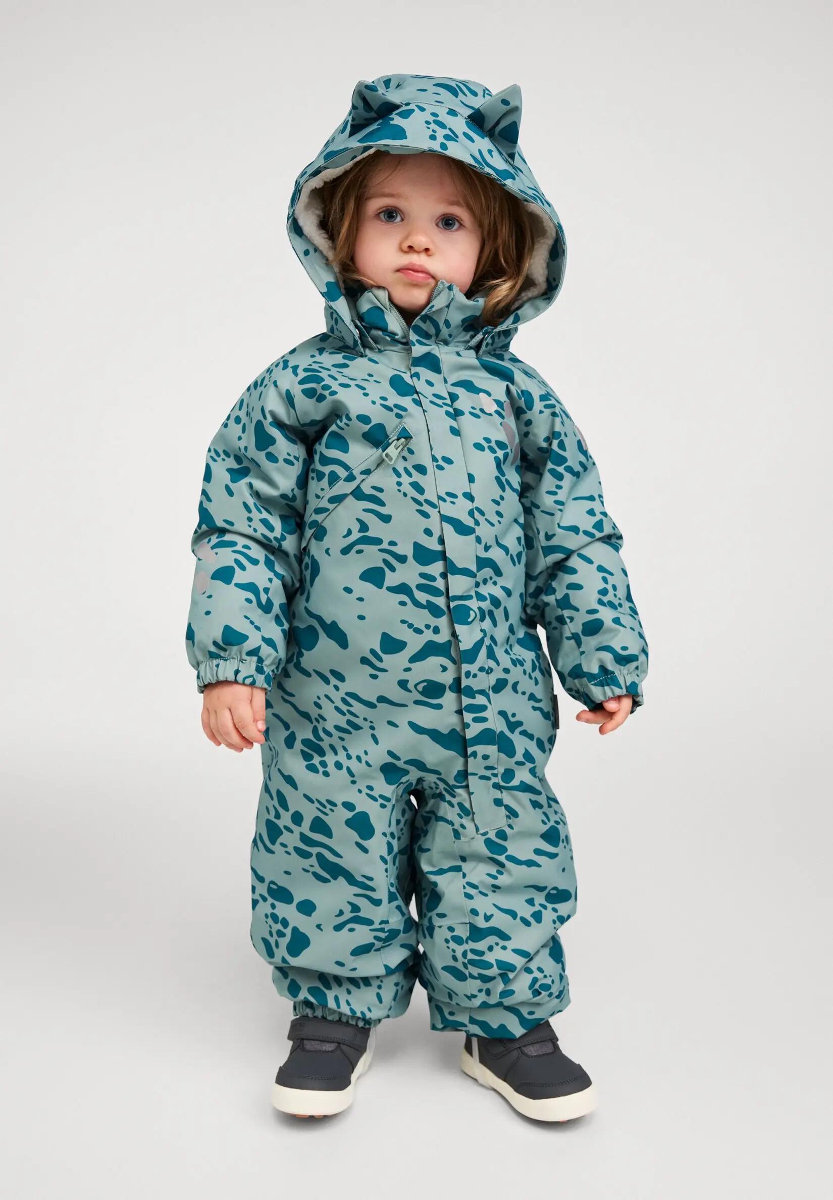 Tuta da neve per bambini piccoli tec Hasula Stone Green 9/9