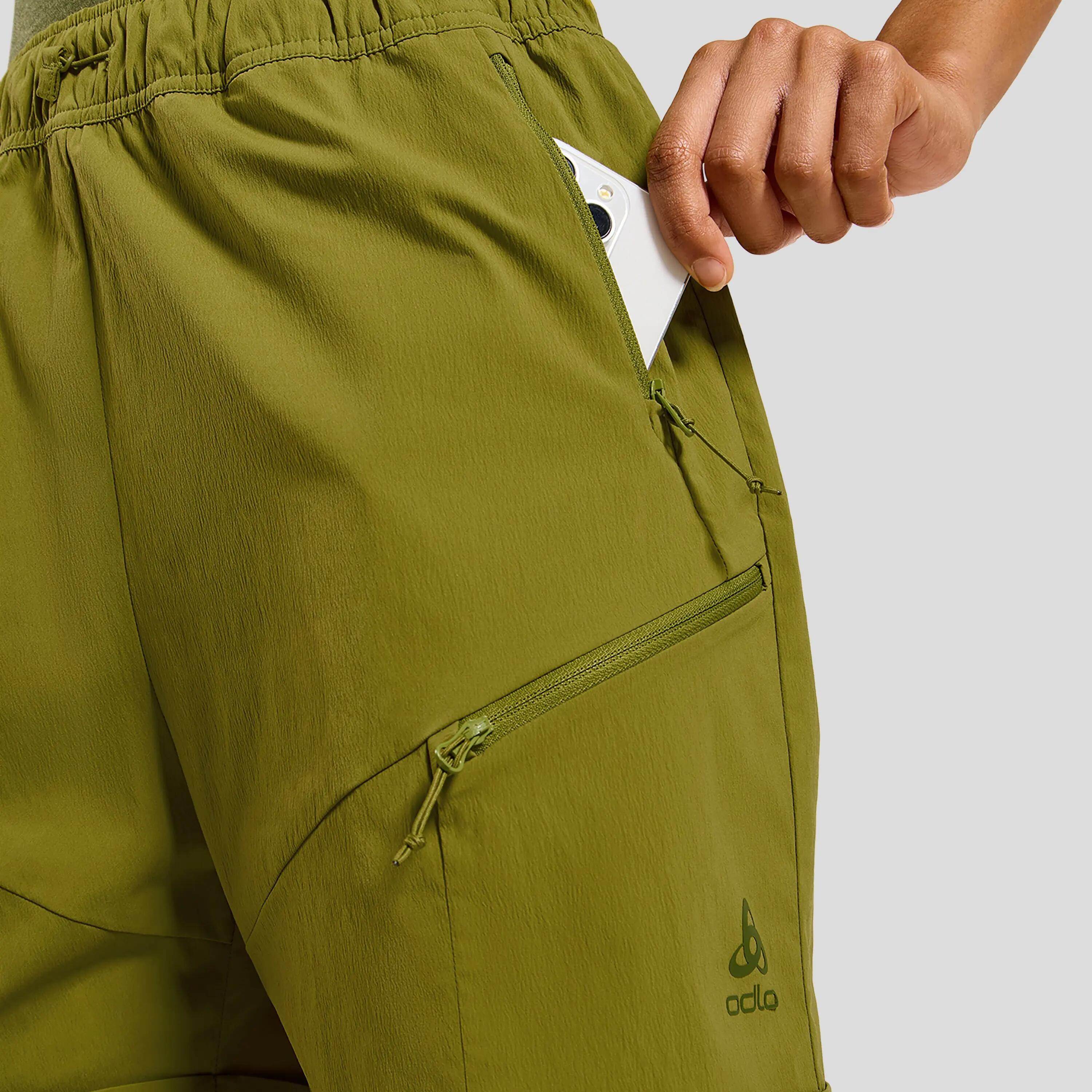 Pantalón corto Odlo Women's Hyper Contrast Cargo Gris 9/11