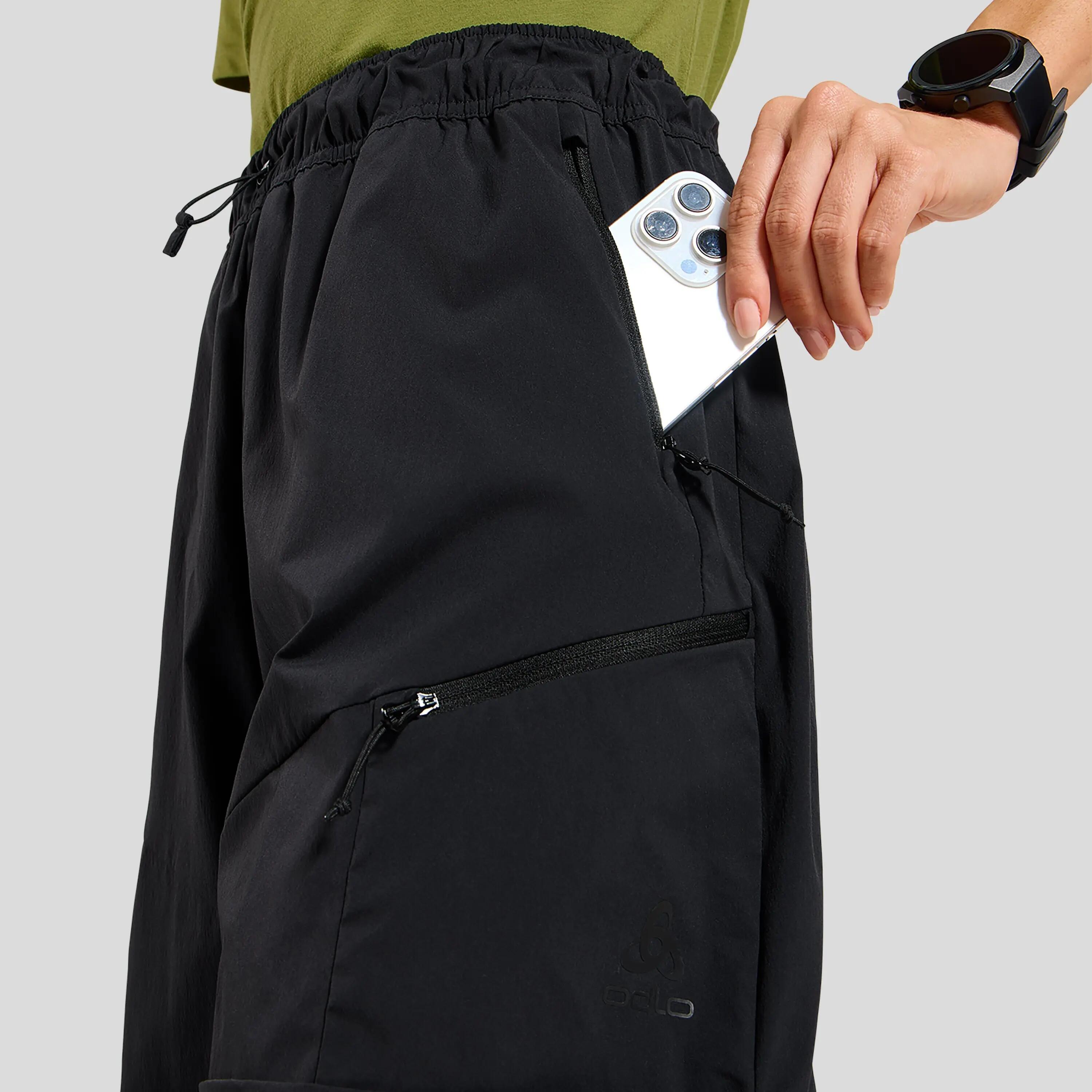 Pantalón corto Odlo Women's Hyper Contrast Cargo Gris 8/11