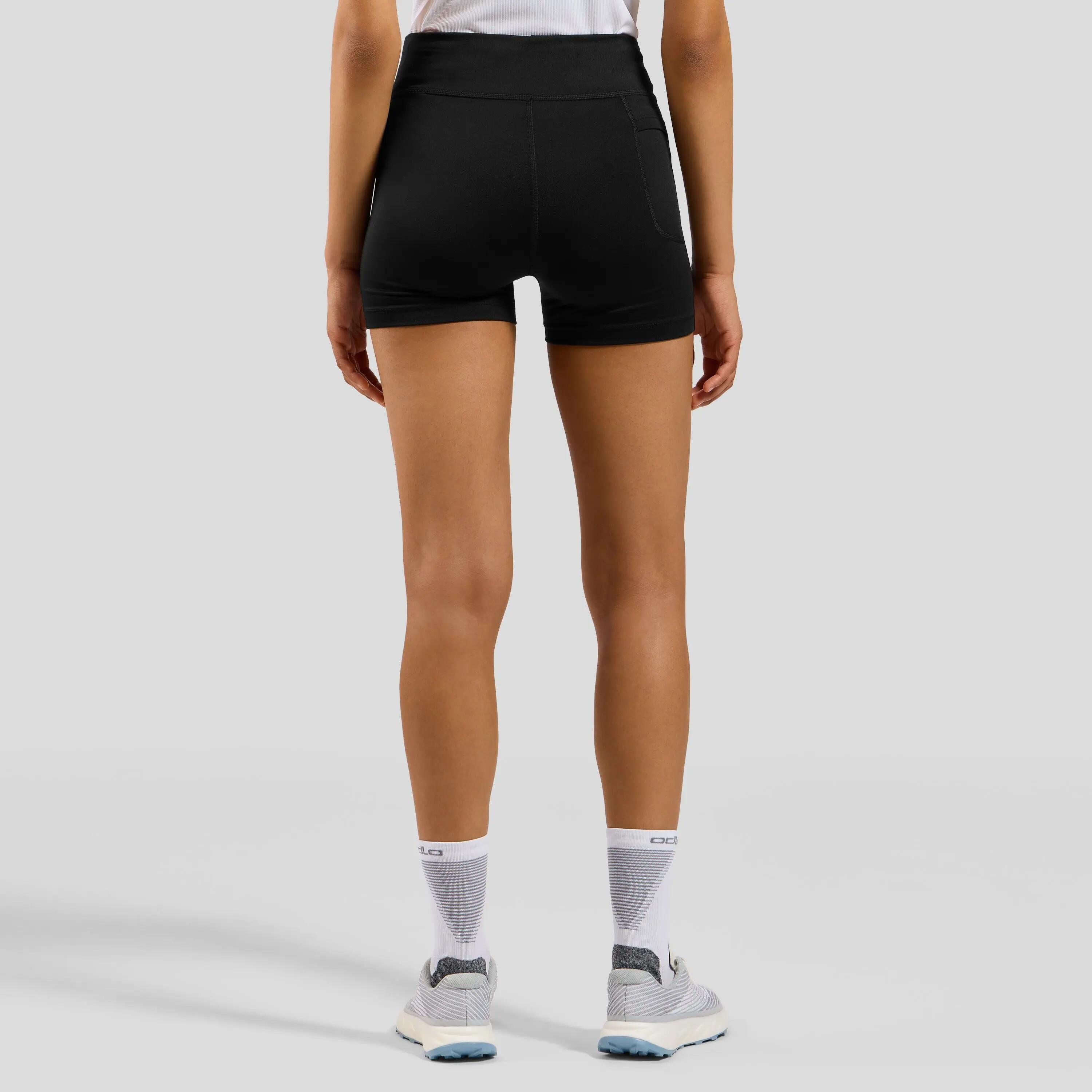 Culote corto con tirantes de mujer Odlo Essential Sprinter negro 2/8