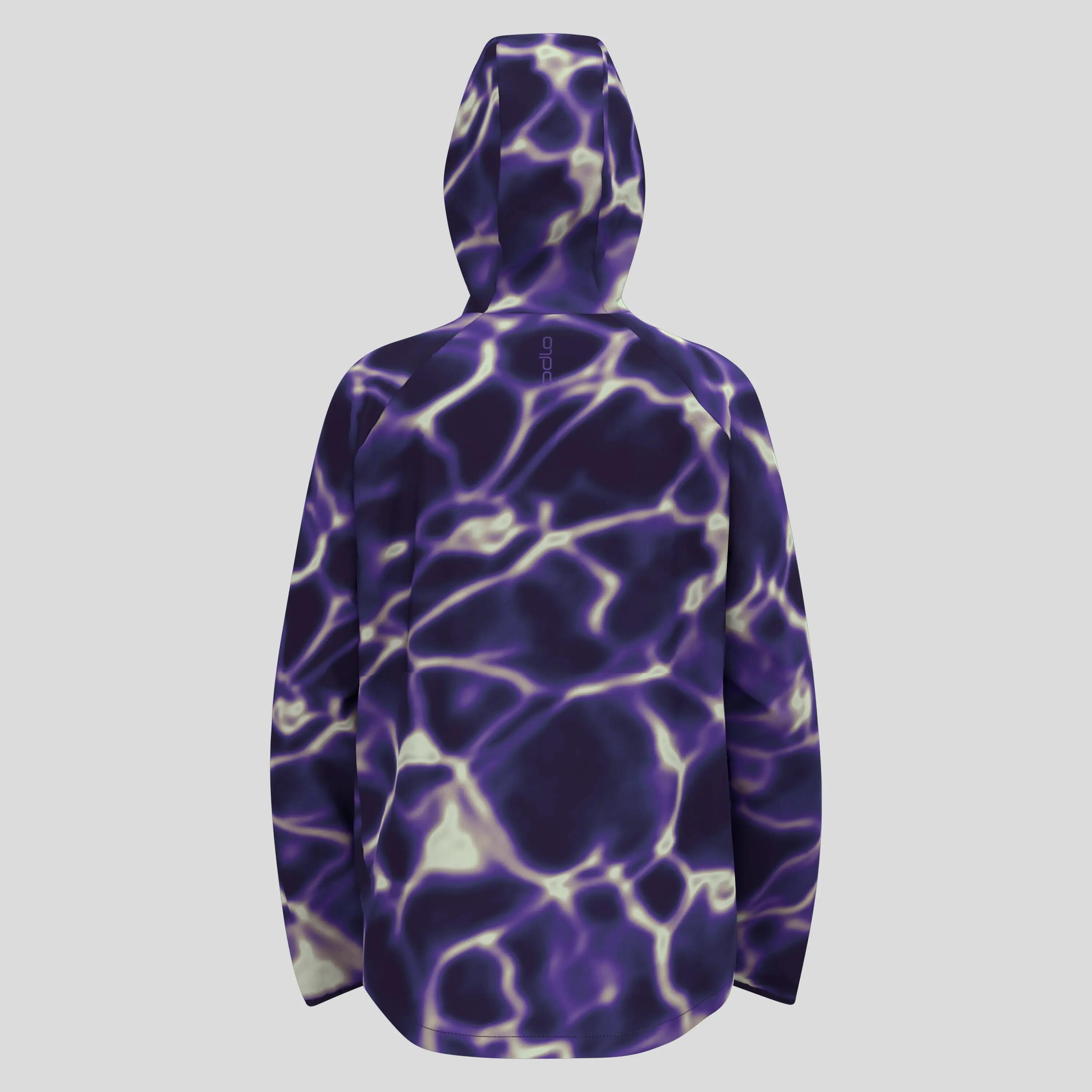 Giacca anorak da running Zeroweight con cappuccio e stampa ODLO 2/7