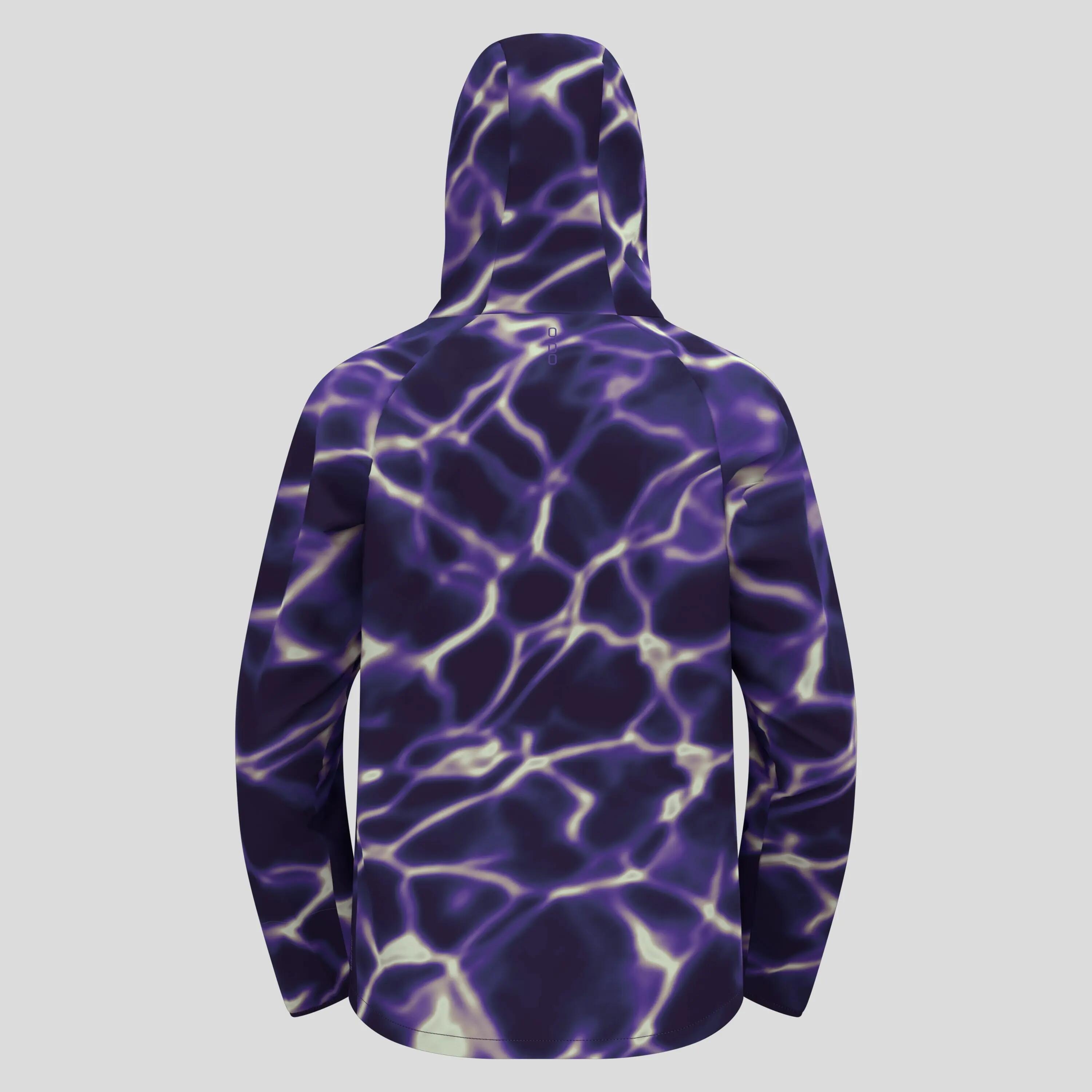 Anorak de running à capuche imprimé Zeroweight ODLO 3/7