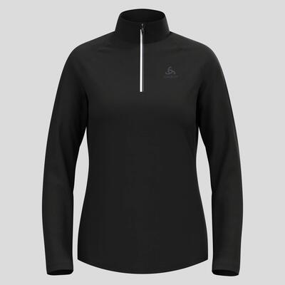 Women's odlo besso white 1/2 zip thermal fleece