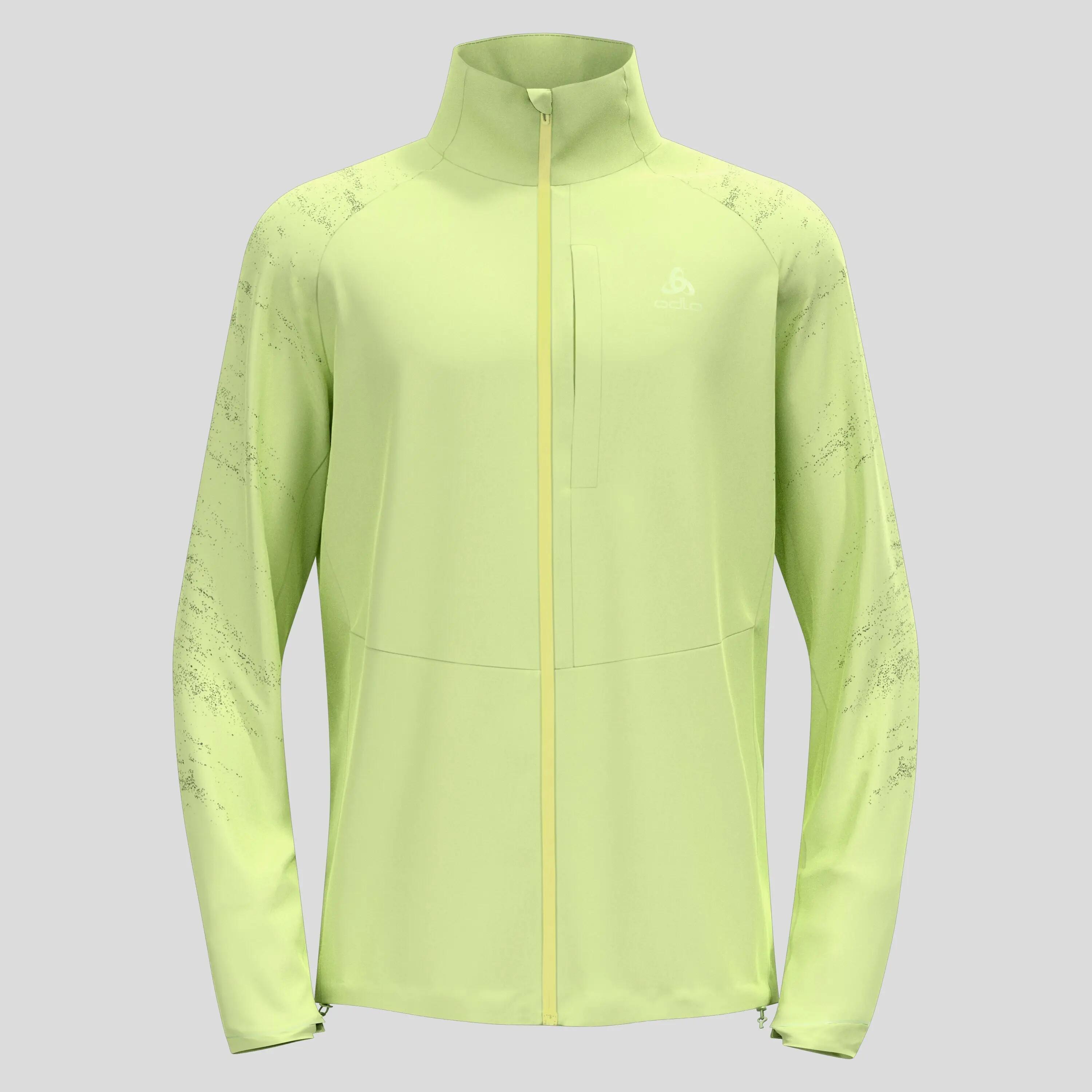 Giacca Running Uomo Odlo Zeroweight Pro Warm 2.0 Verde 8/9