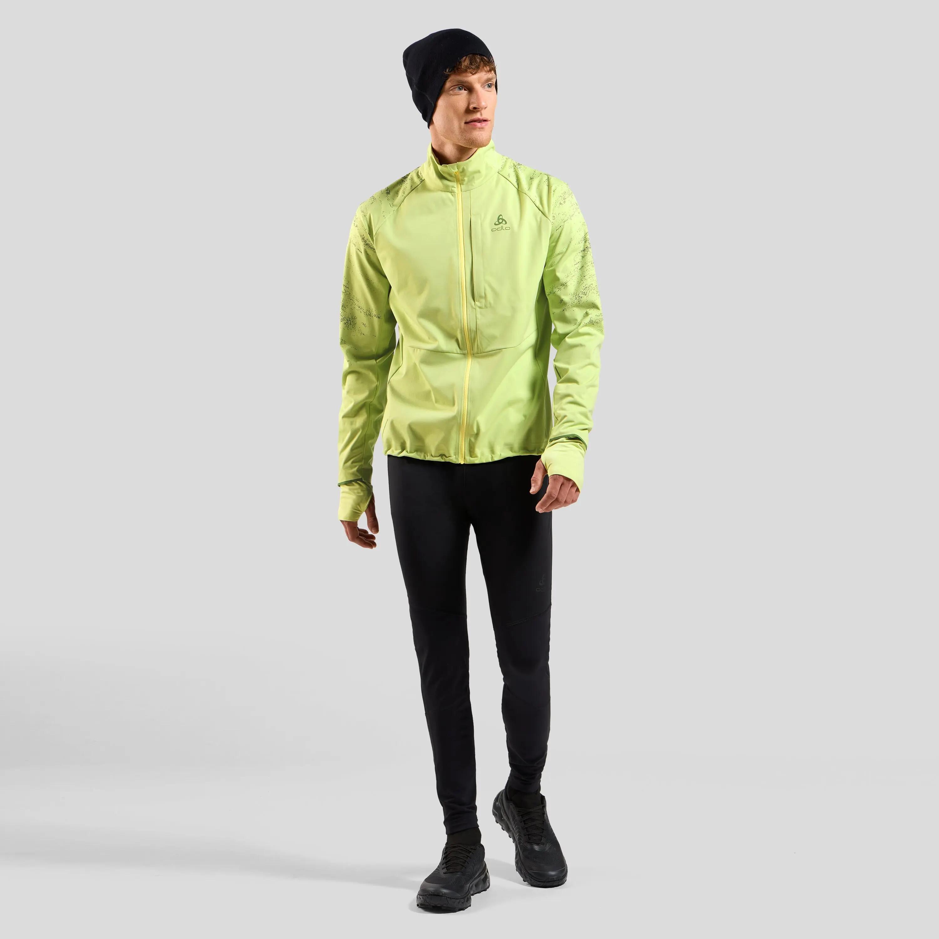 Giacca Running Uomo Odlo Zeroweight Pro Warm 2.0 Verde 7/9