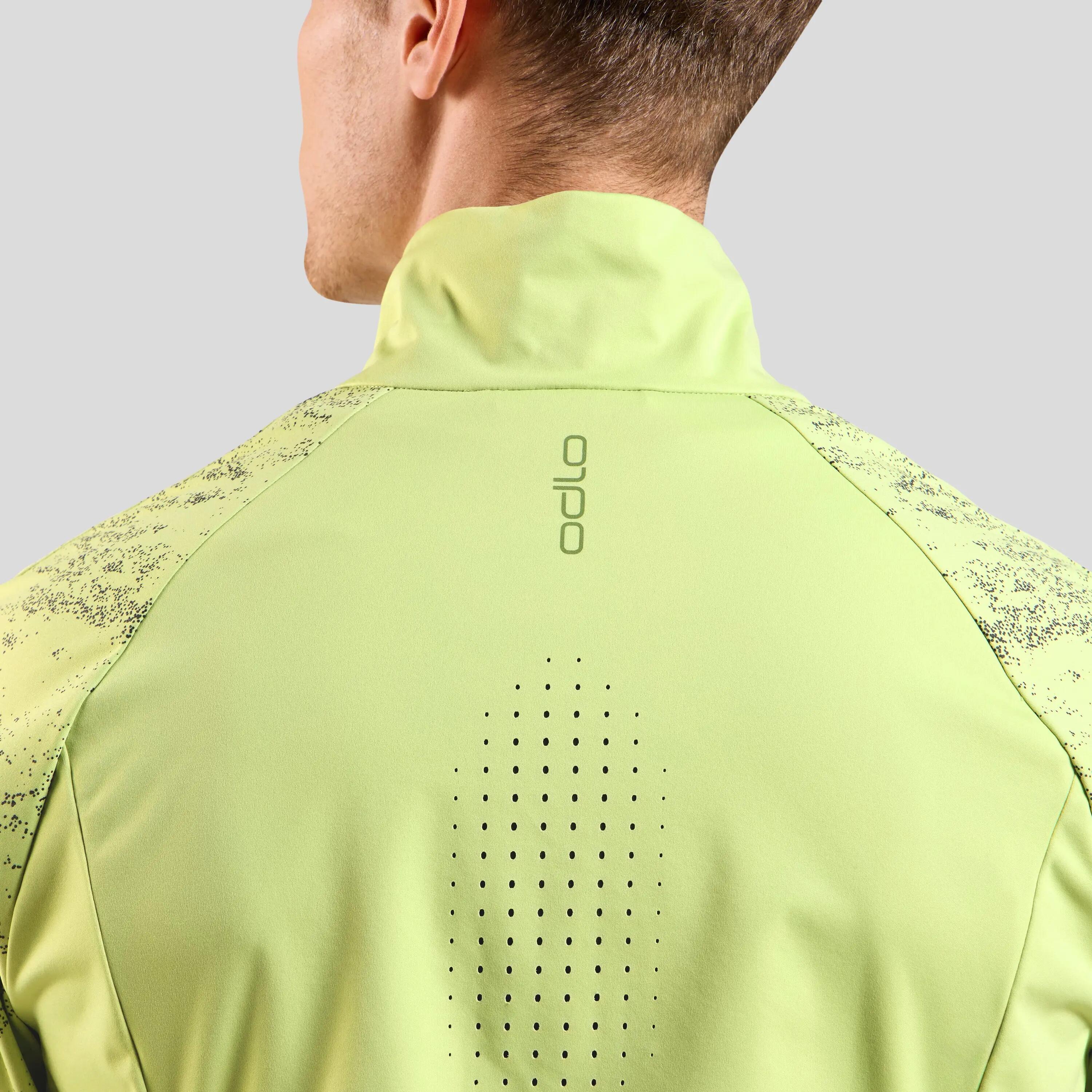 Giacca Running Uomo Odlo Zeroweight Pro Warm 2.0 Verde 5/9