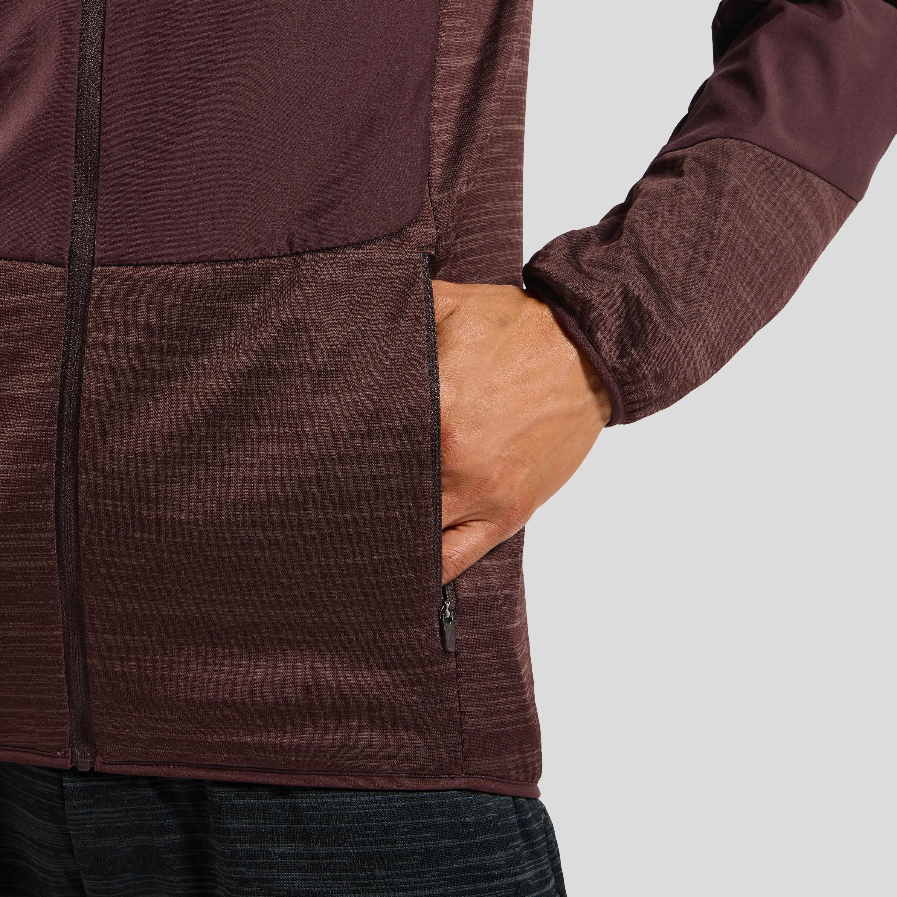 Odlo Run Easy Warm Long Sleeve Jas Paars 3/8