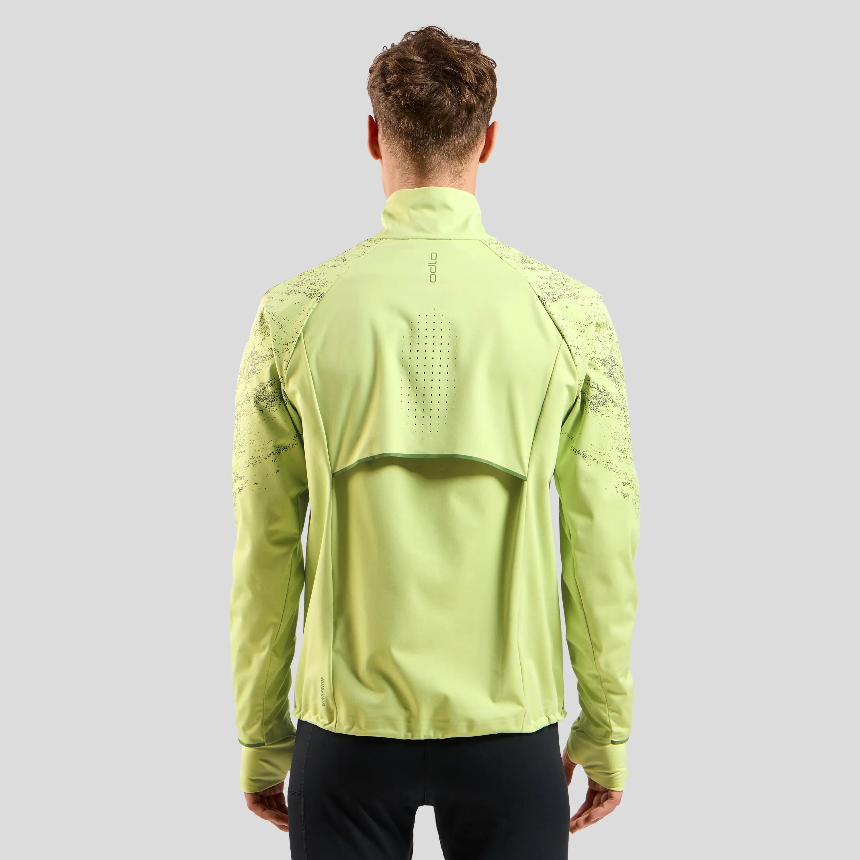 Giacca Running Uomo Odlo Zeroweight Pro Warm 2.0 Verde 2/9
