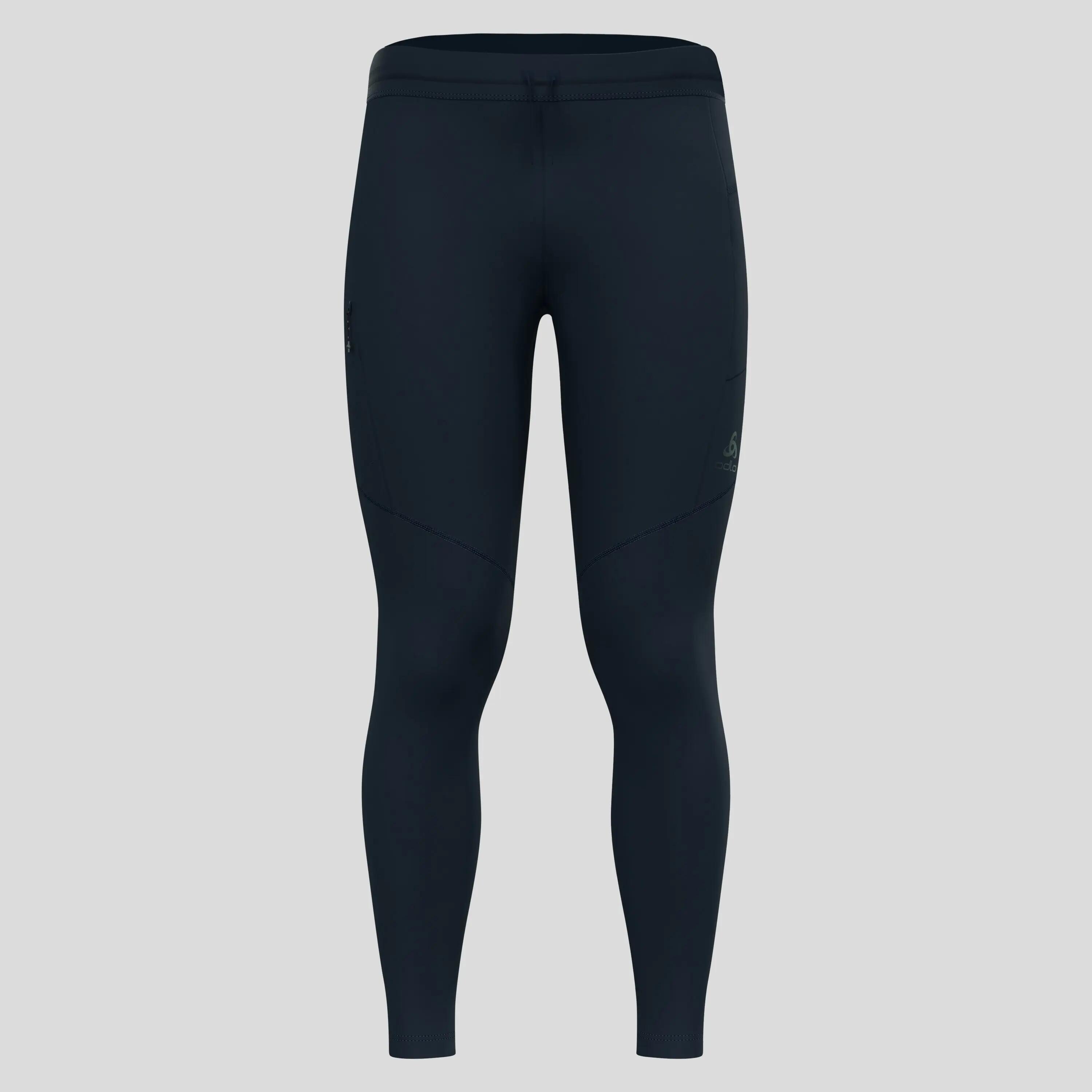 Legginsy techniczne męskie ODLO Zeroweight Pro Windproof Warm Tights granatowe 7/8