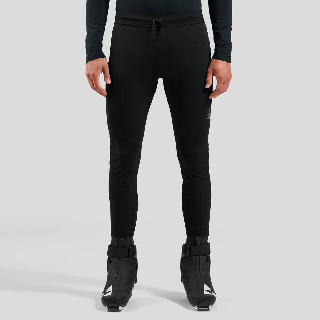 Legginsy techniczne męskie ODLO Zeroweight Pro Windproof Warm Tights czarne