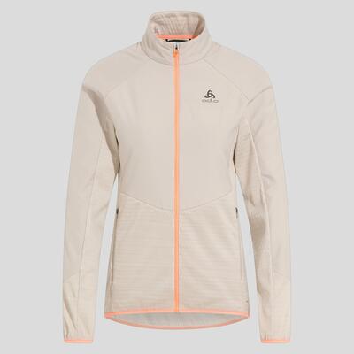Odlo run easy warm beige women's hybrid jacket
