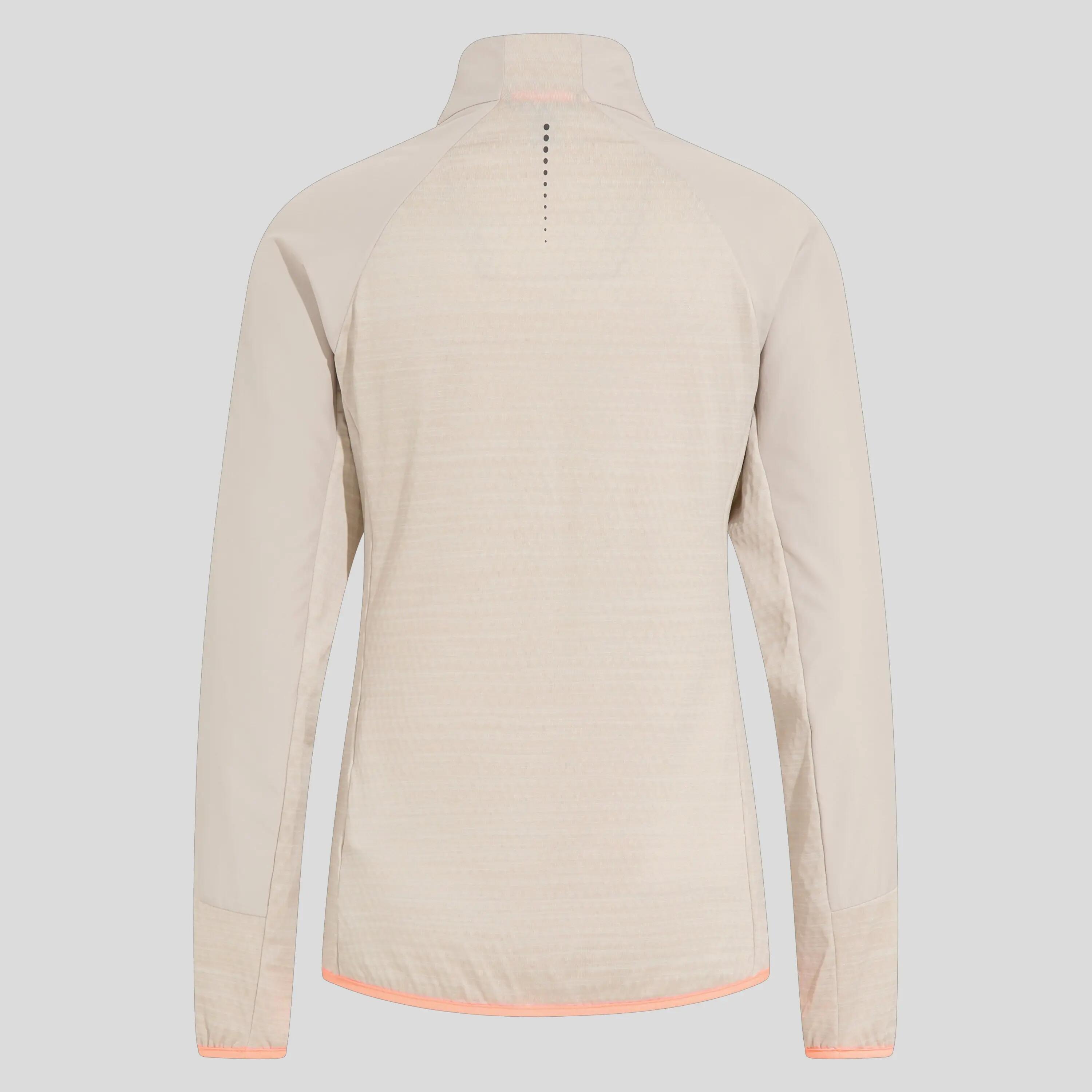 Damen Hybridjacke Odlo Run Easy Warm Beige 2/2