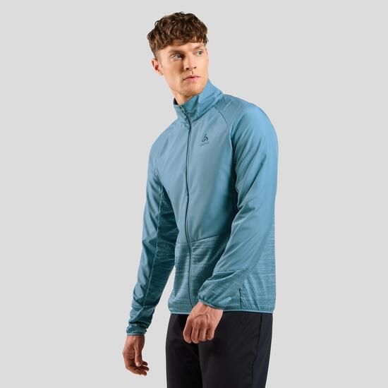 Veste Manches Longues Odlo Run Easy Warm Bleu Homme