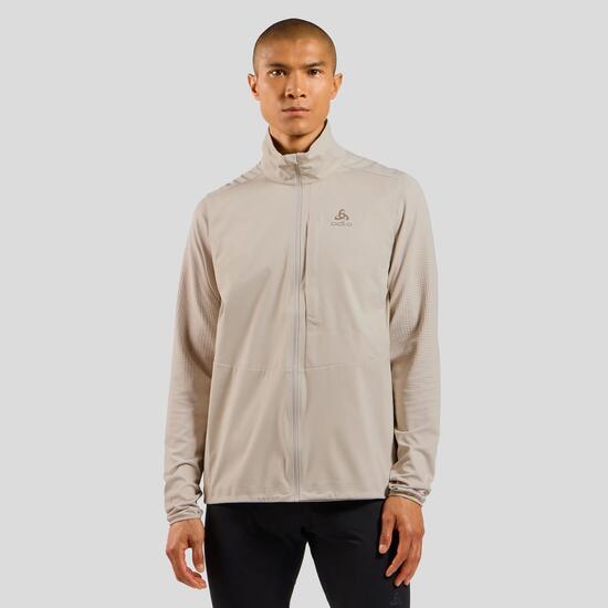 Heren Odlo Zeroweight Warm 2.0 Beige Mouwloos Jas