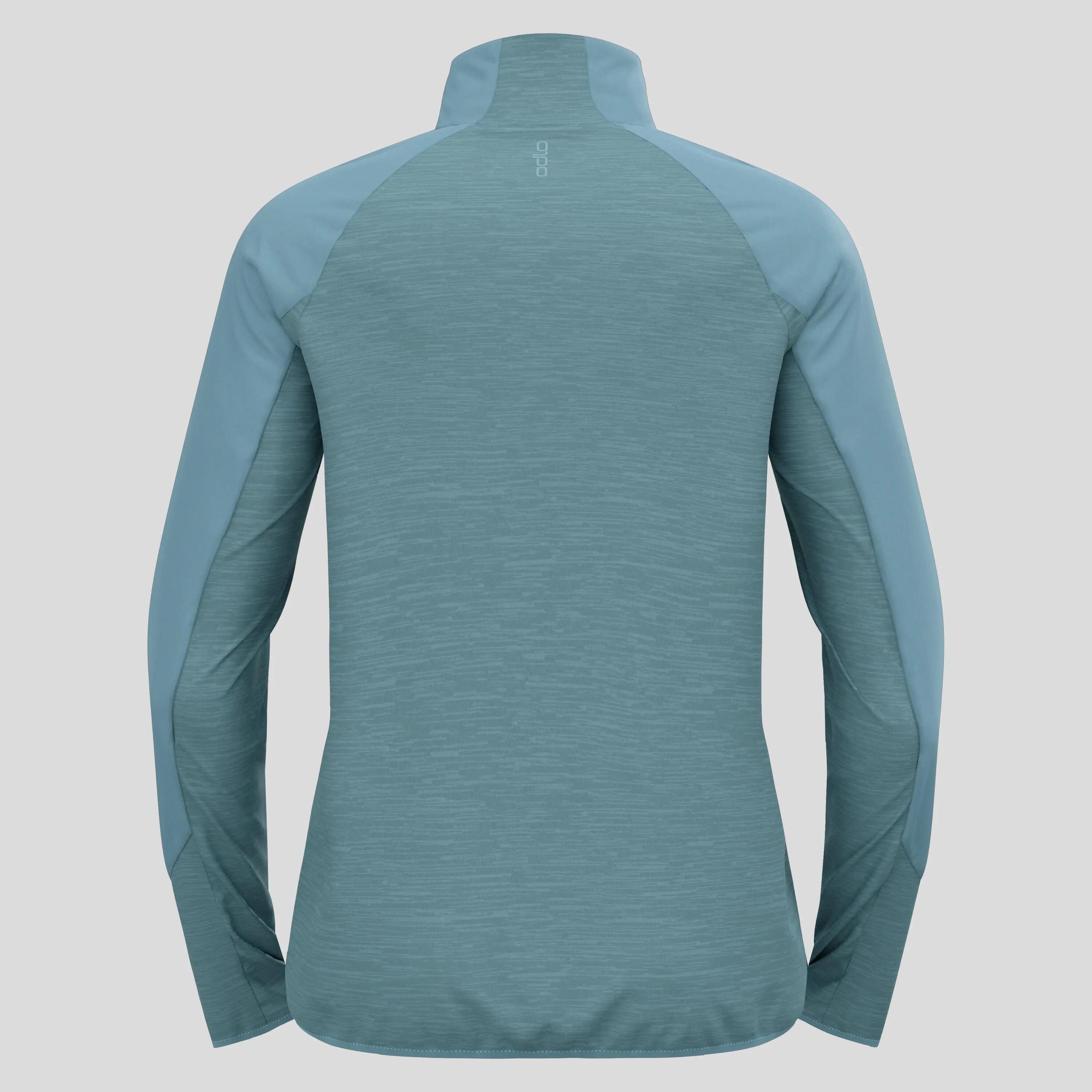 Veste Manches Longues Odlo Run Easy Warm Bleu Homme 8/8