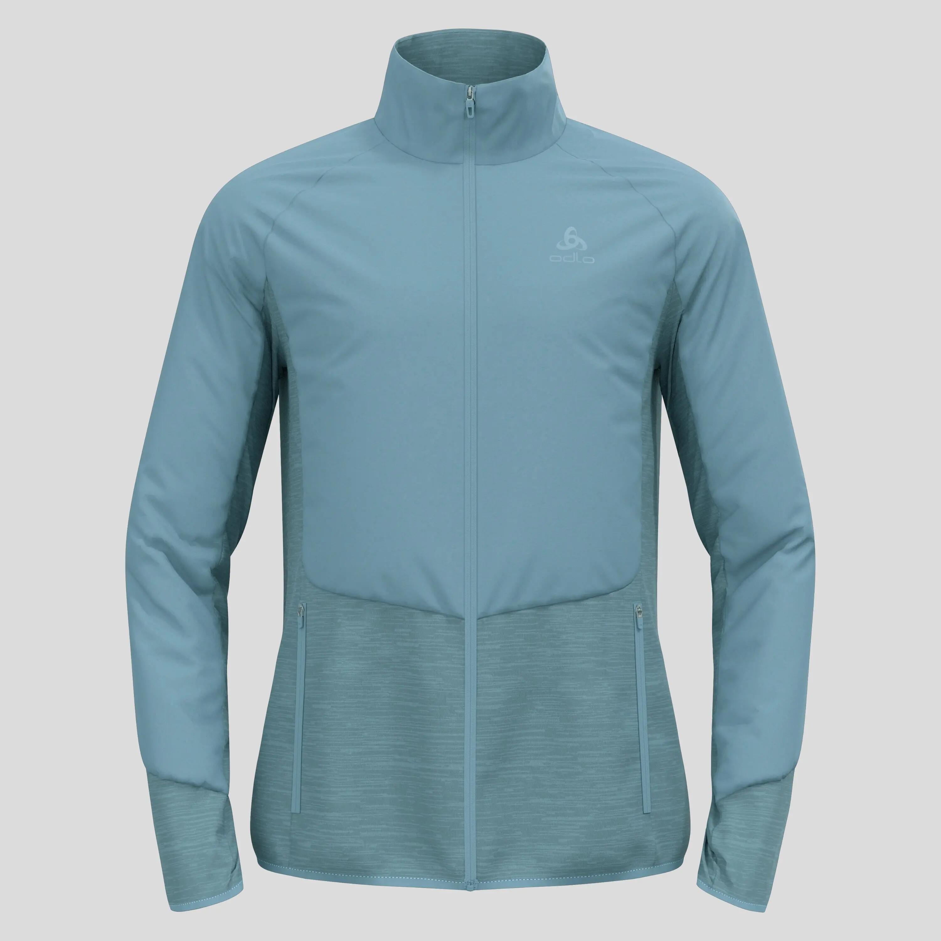 Veste Manches Longues Odlo Run Easy Warm Bleu Homme 7/8