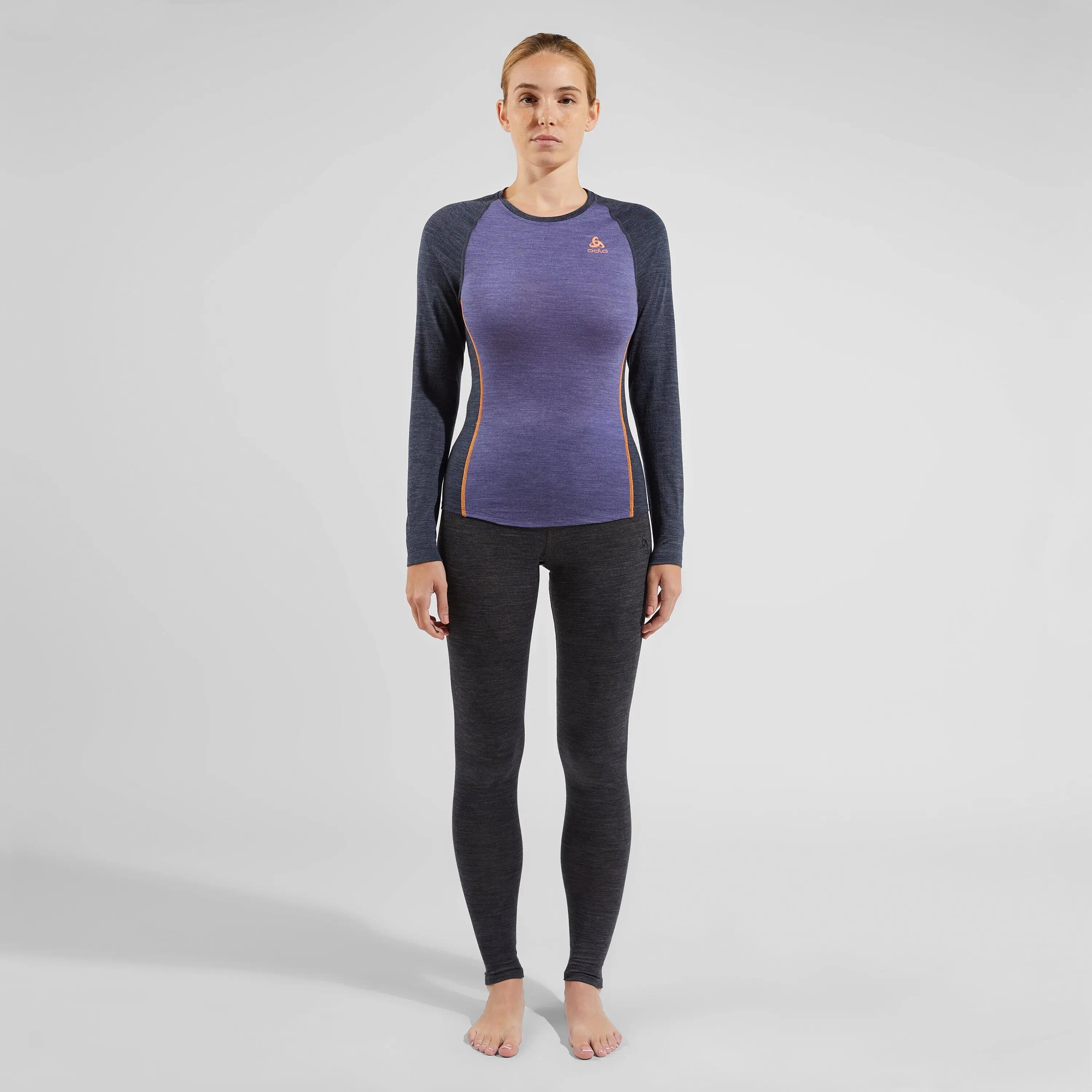 Meias-calças compridas Odlo Performance Wool 150 para mulher Cinzento escuro 4/6