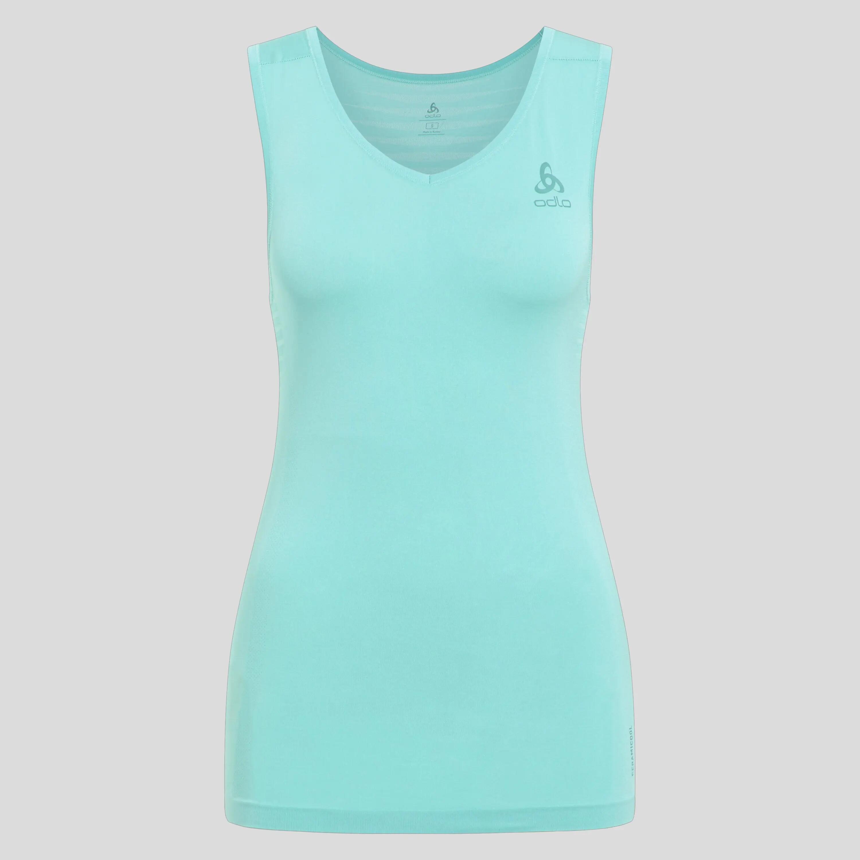 Koszulka bez rękawów damska ODLO Performance X-Light Eco BL Top V-Neck Singlet 4/5
