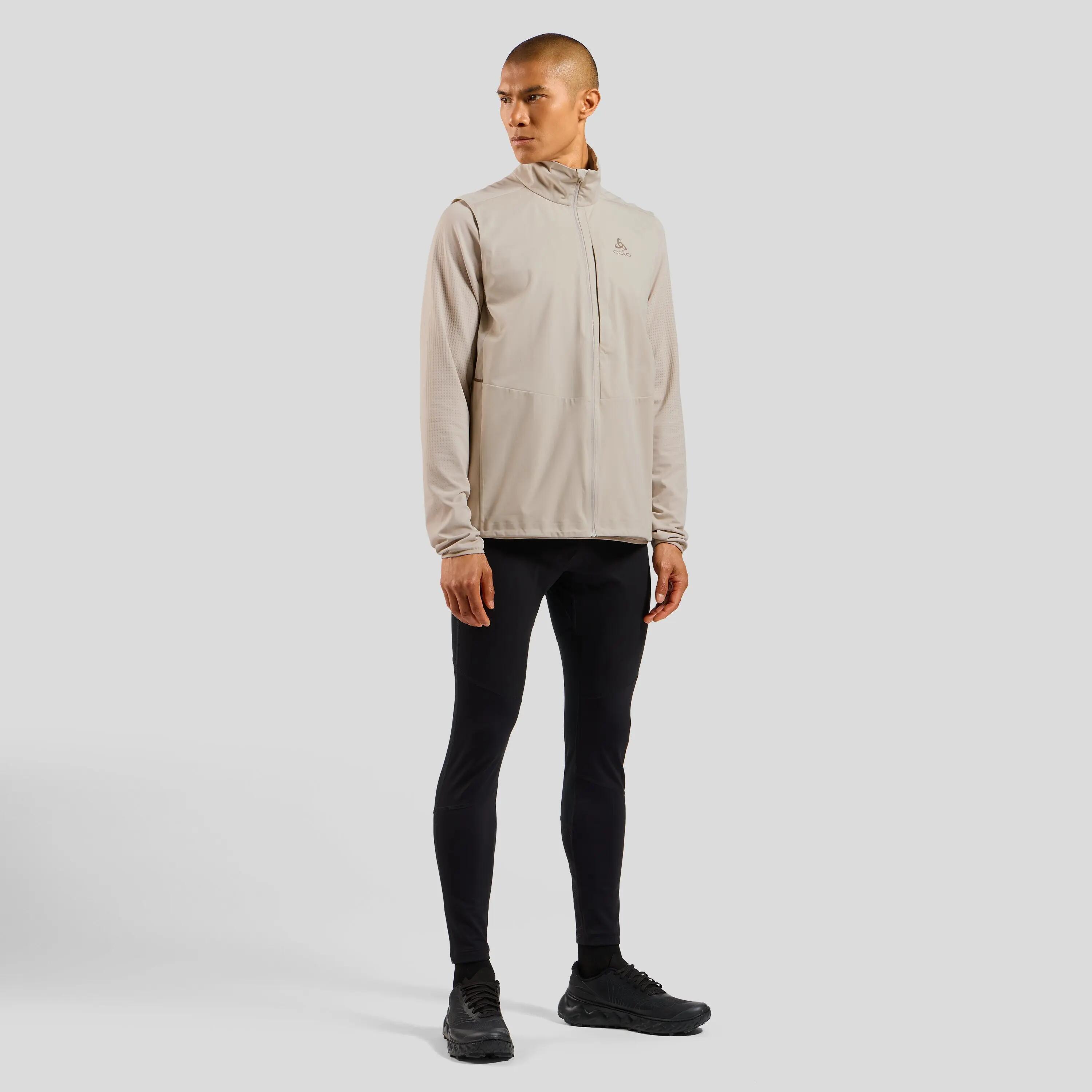 Veste Sans Manches Odlo Zeroweight Warm 2.0 Beige Homme 6/8