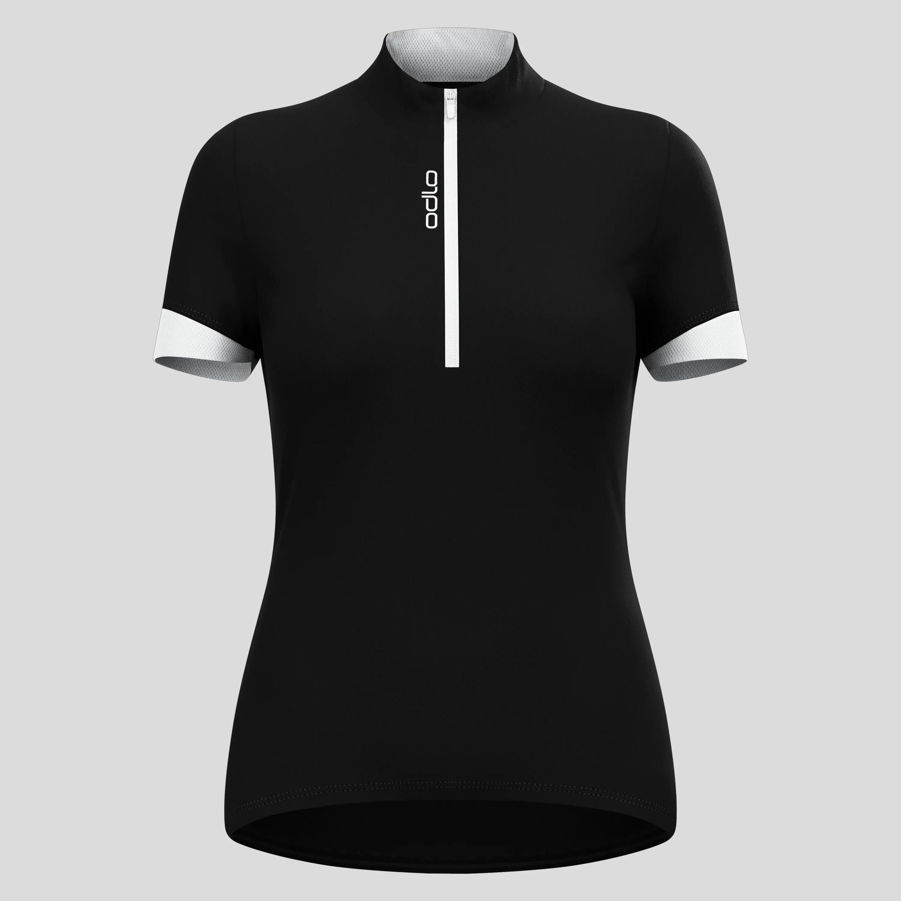 Odlo Essentials Kurzarm Trikot 1/2 Zip Schwarz 7/8