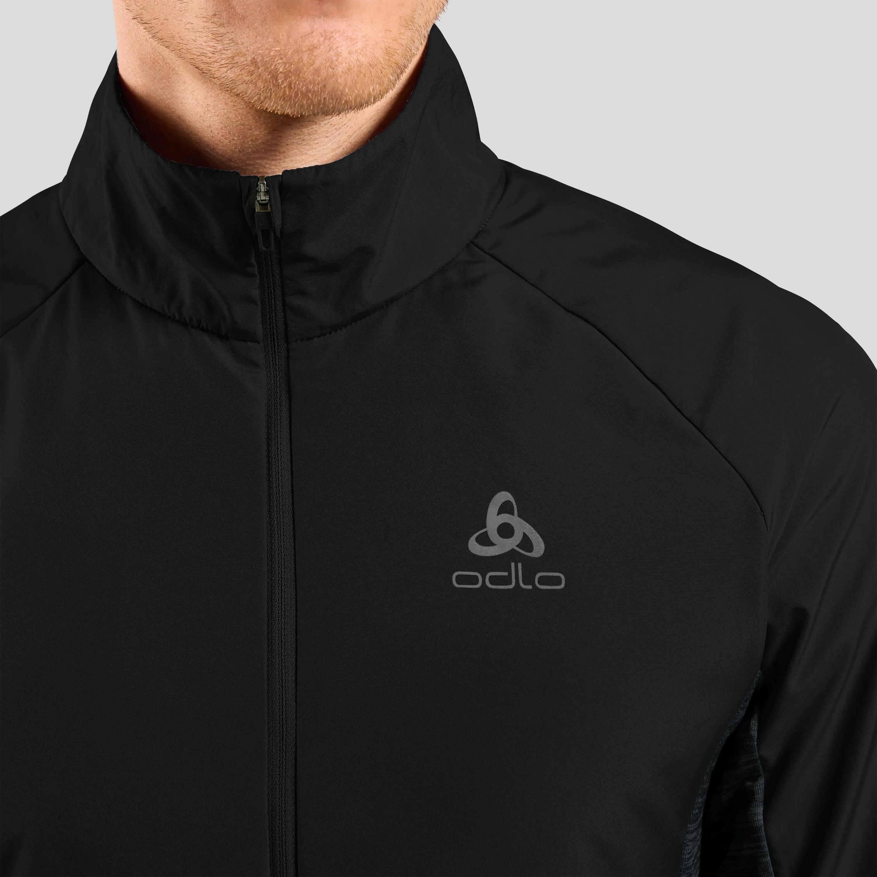 Odlo Run Easy Warm Long Sleeve Jas Zwart 3/8