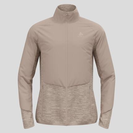 Veste Manches Longues Odlo Run Easy Warm Beige Homme