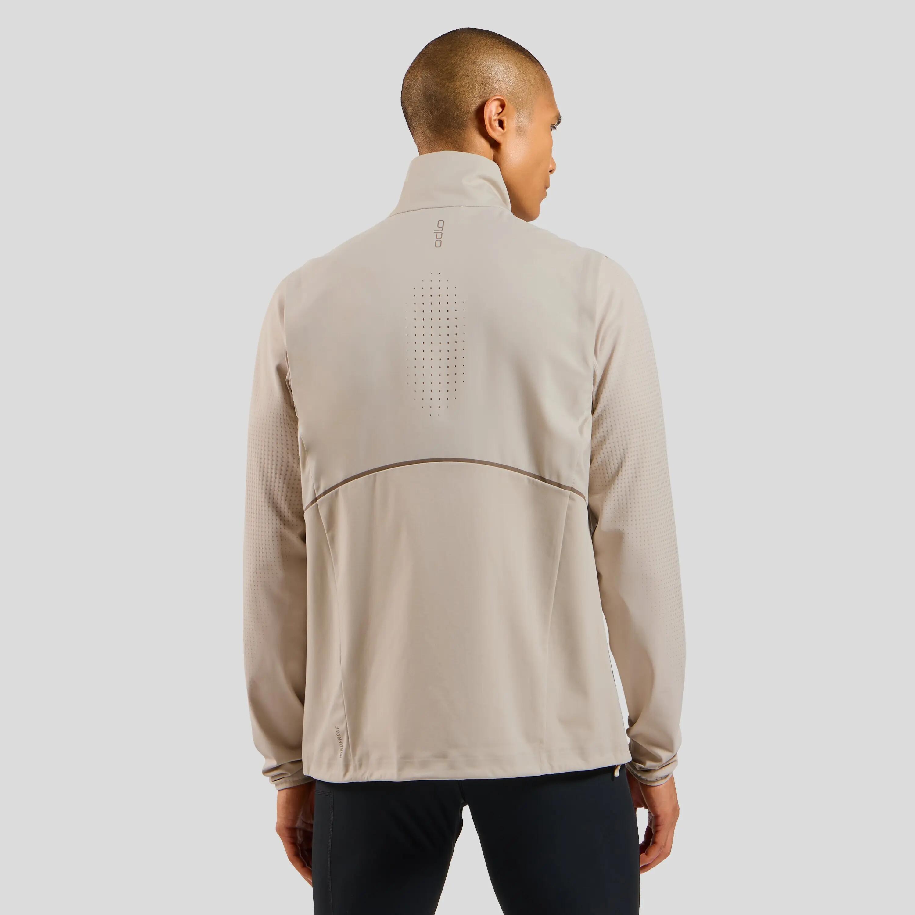 Veste Sans Manches Odlo Zeroweight Warm 2.0 Beige Homme 2/8