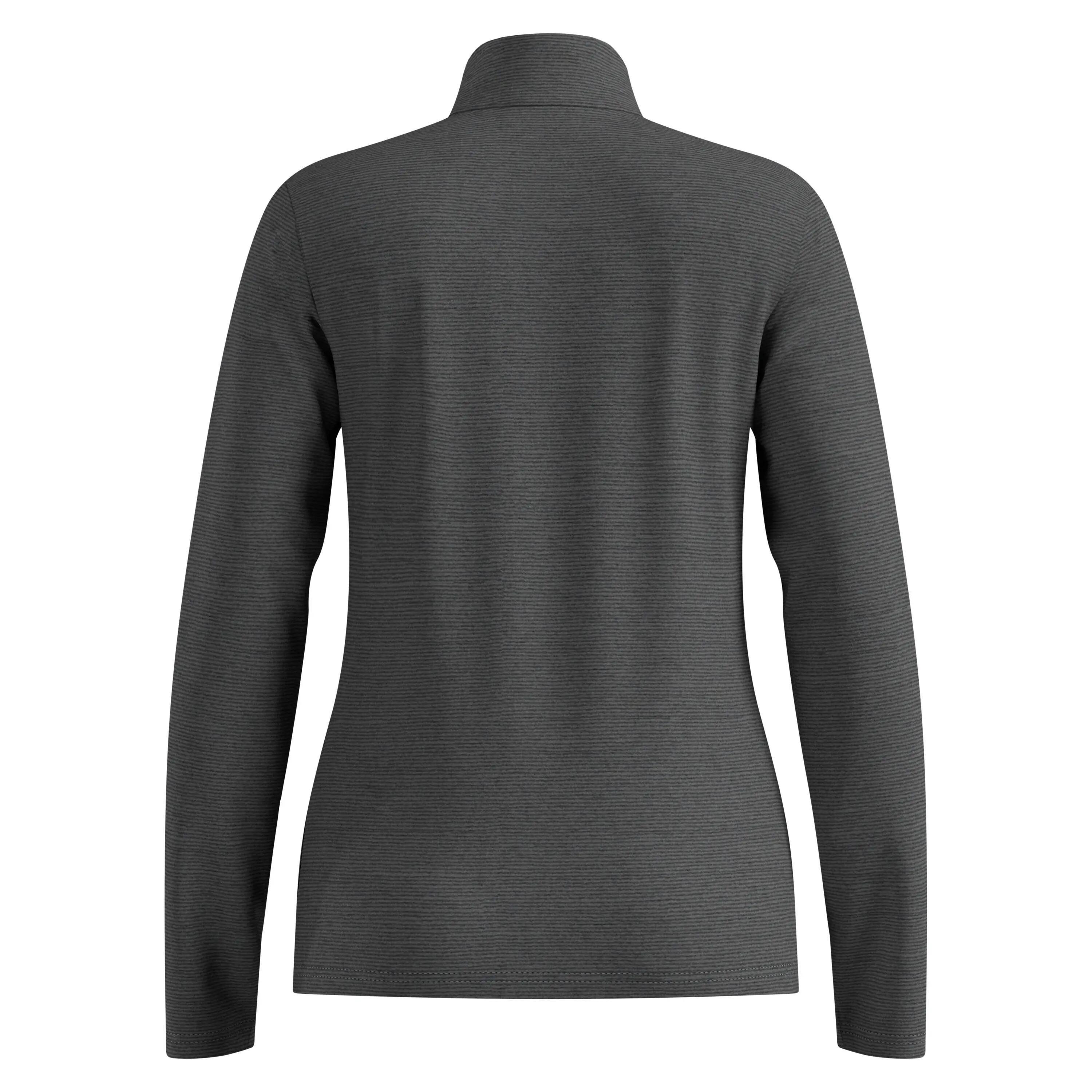 ODLO Middenlaag Loopshirt Halve Rits ROY Thermoshirt LEISTEENGRIJS - ZWARTE 8/8
