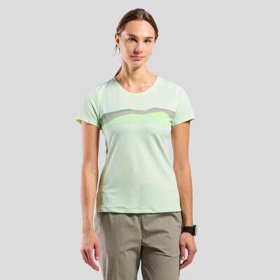 Maglietta tecnica Odlo F-Dry Ridgeline da donna Verde chiaro